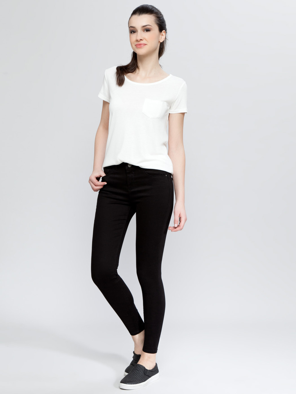 Siyah Mercury Skinny Fit Kadın Jean Pantolon-2