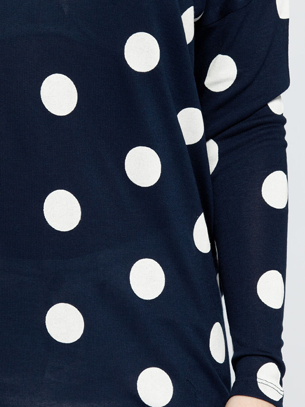 Lacivert Baskılı Tişört-3