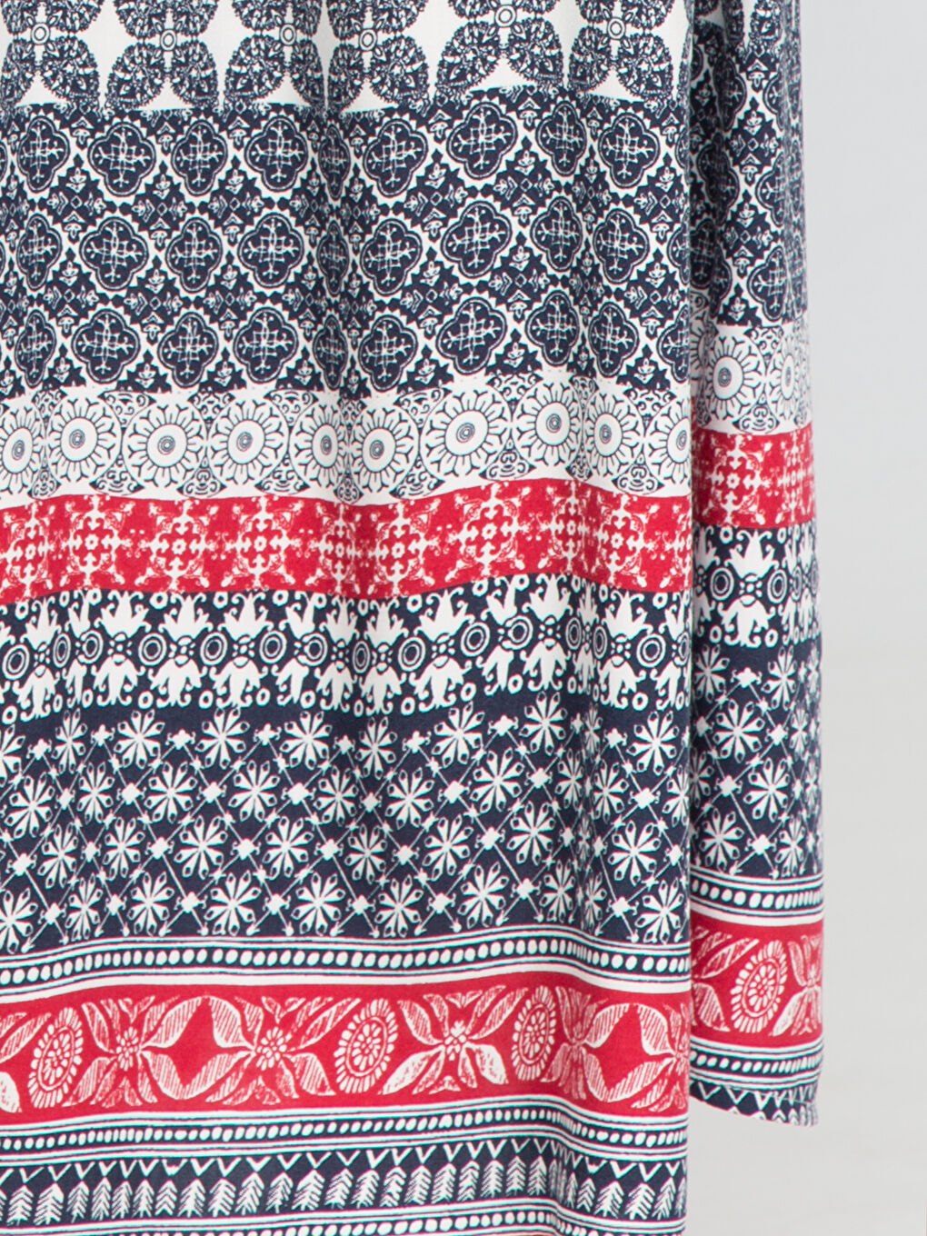 Kırmızı Baskılı Etek-3