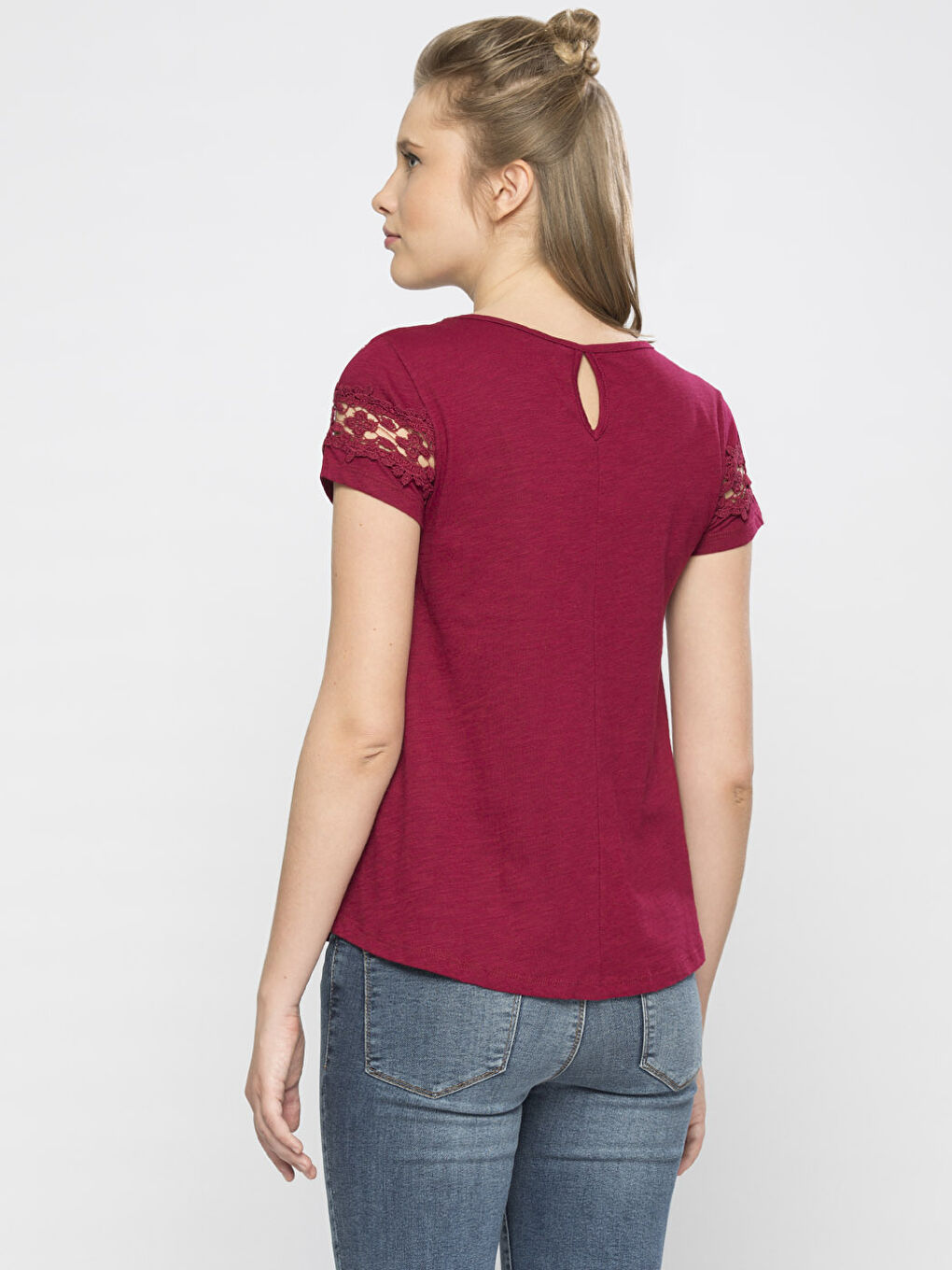 Fuşya Vişne Tişört-1