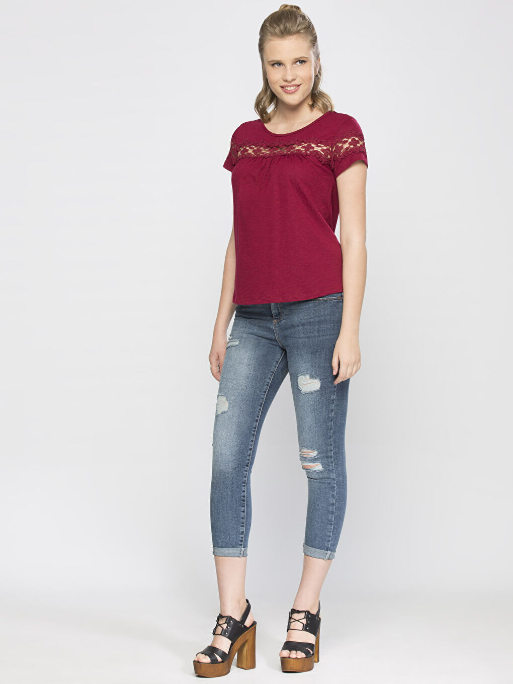 Fuşya Vişne Tişört-2