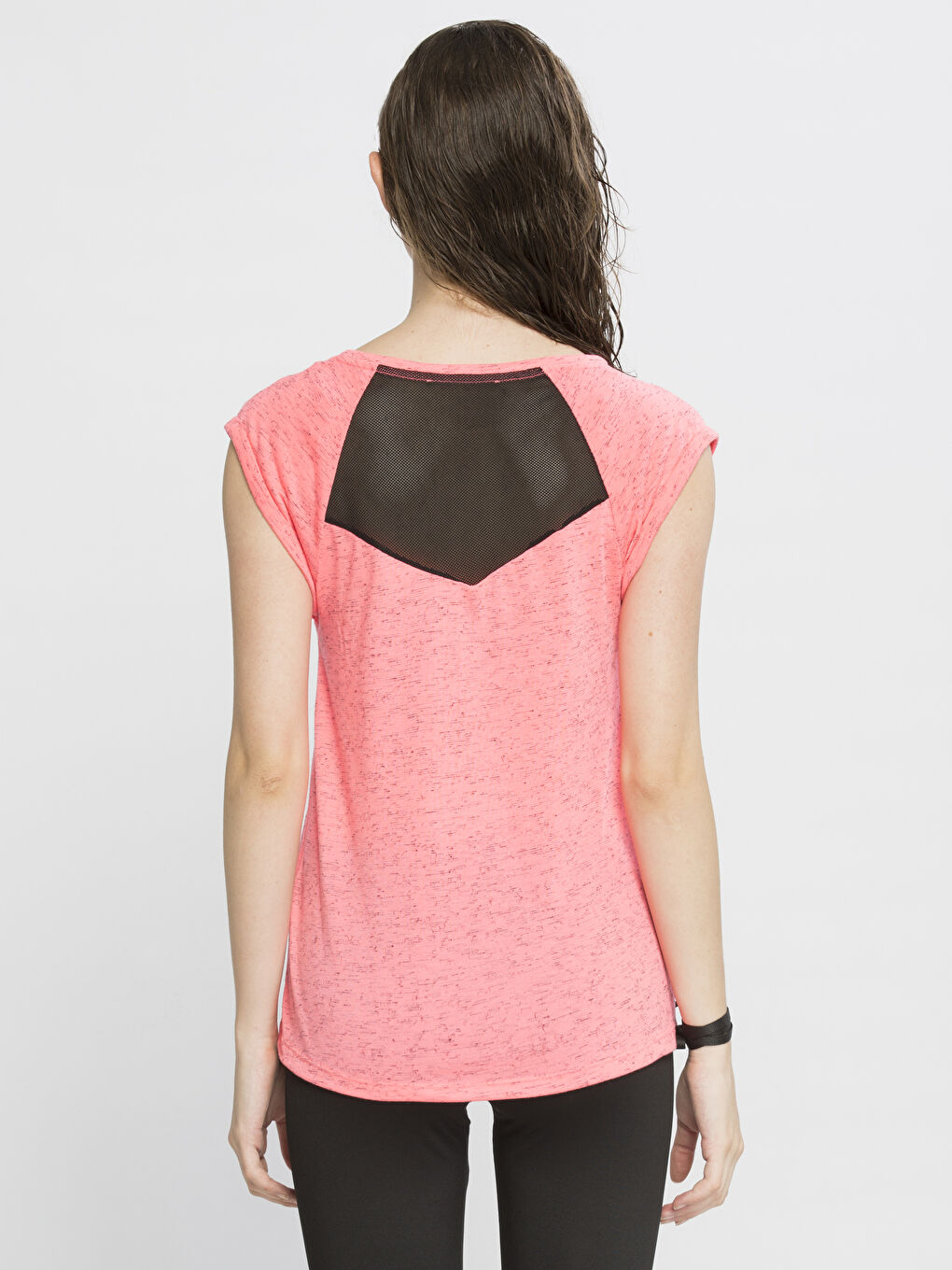 Neon Pembe Spor Tişört-1