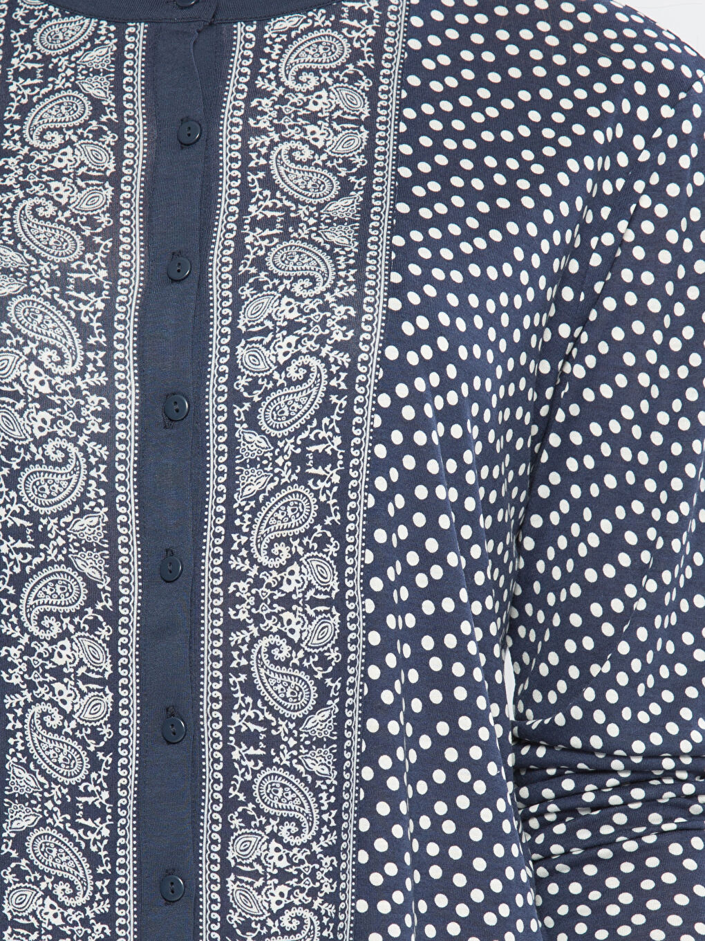 Lacivert Baskılı Tişört-3