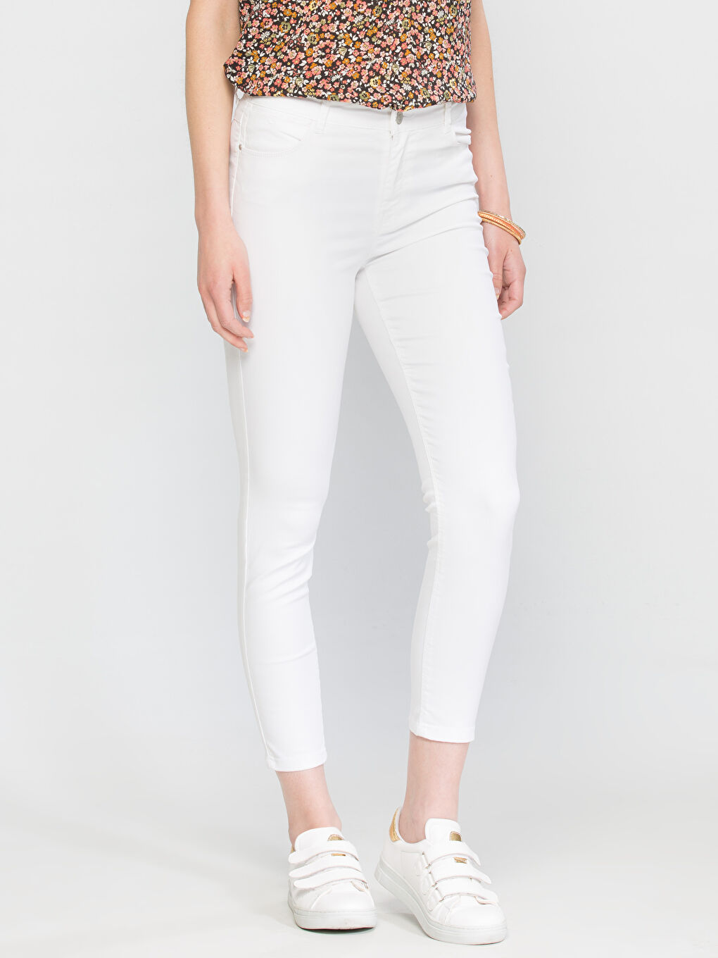 Beyaz Mercury Skinny Fit Kadın Jean Pantolon