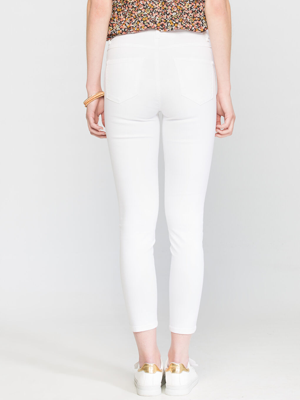 Beyaz Mercury Skinny Fit Kadın Jean Pantolon-1