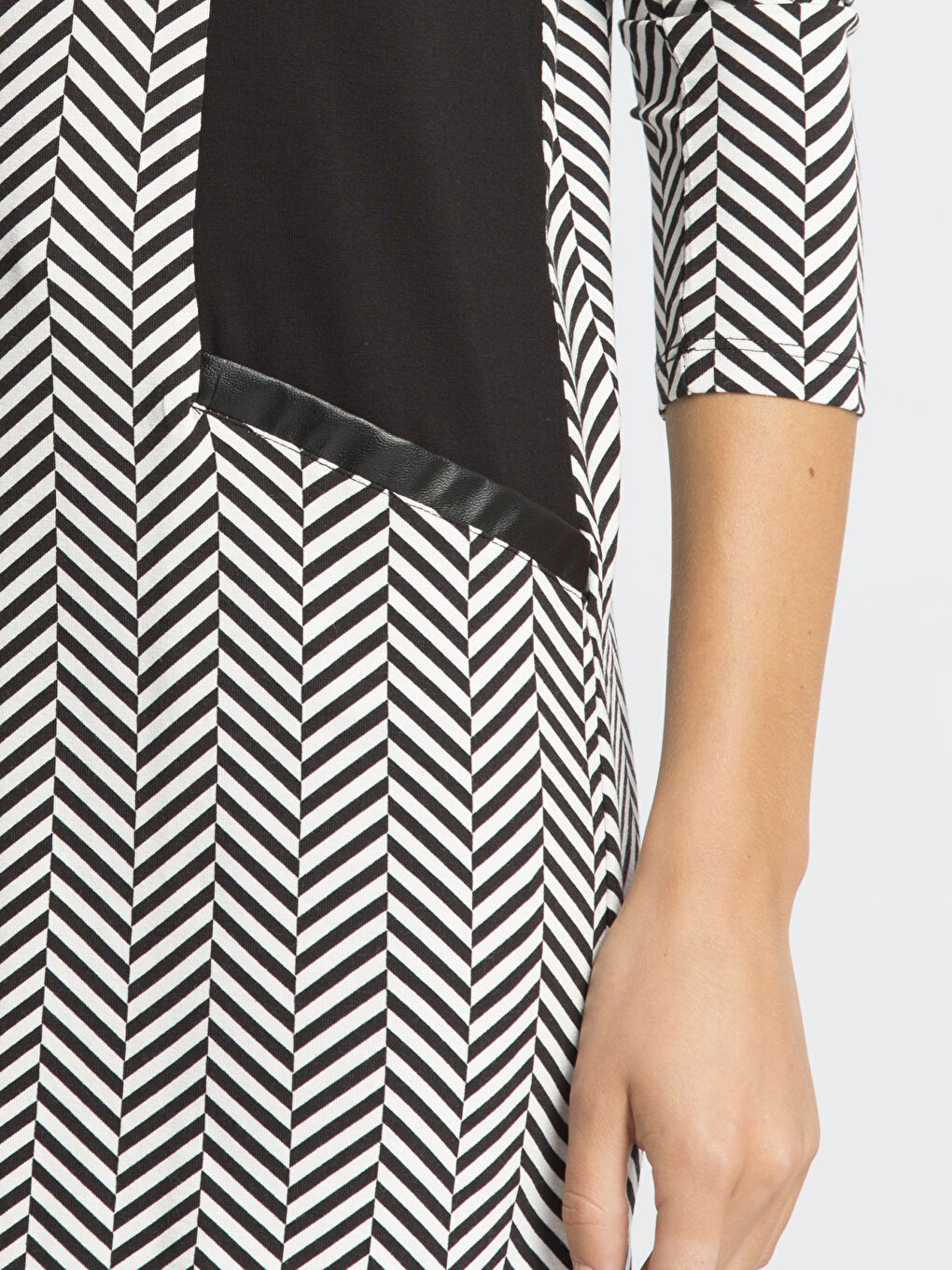 Siyah Baskılı Tunik-3