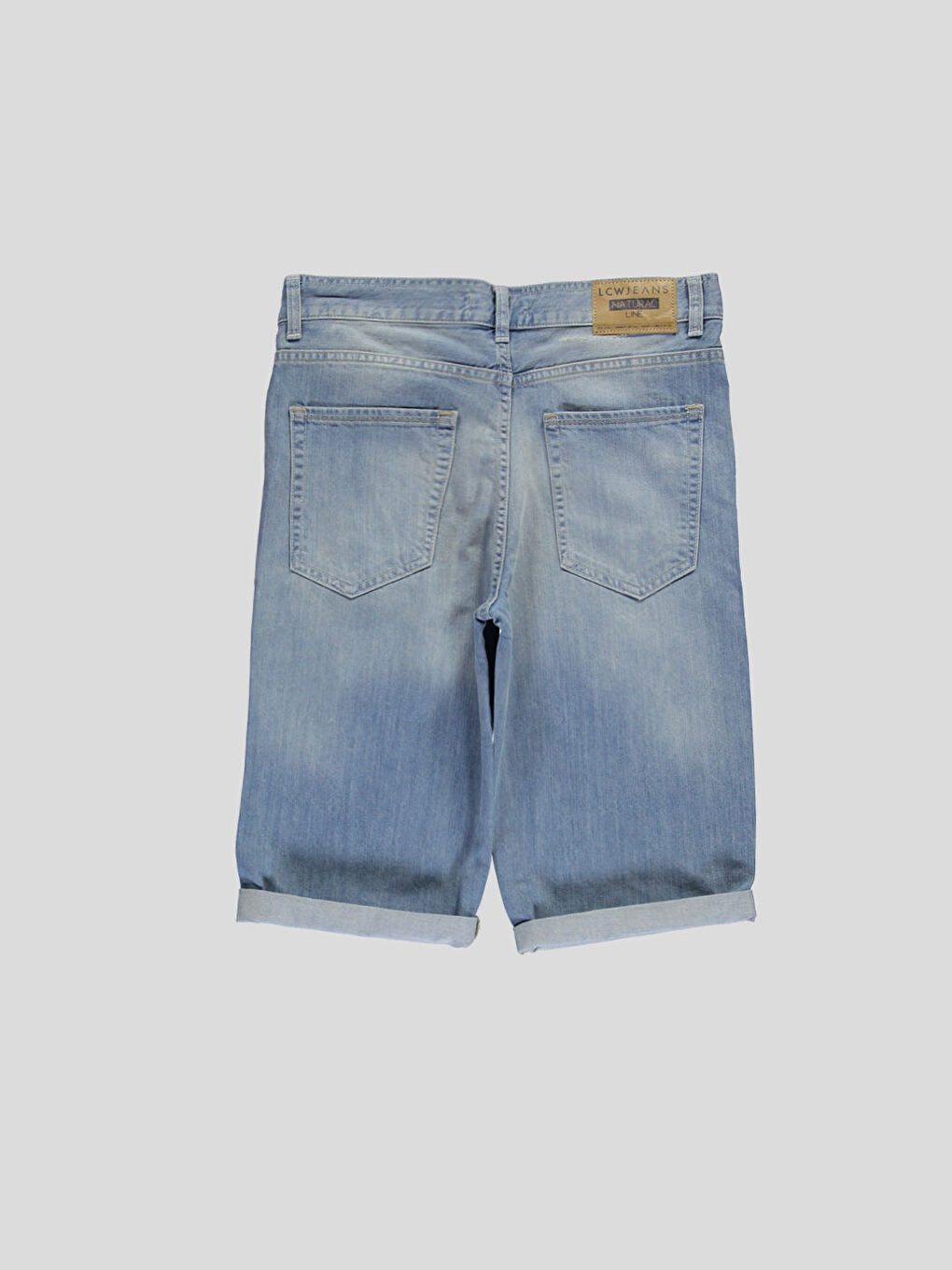 Açık İndigo Rodeo Jean Şort-1