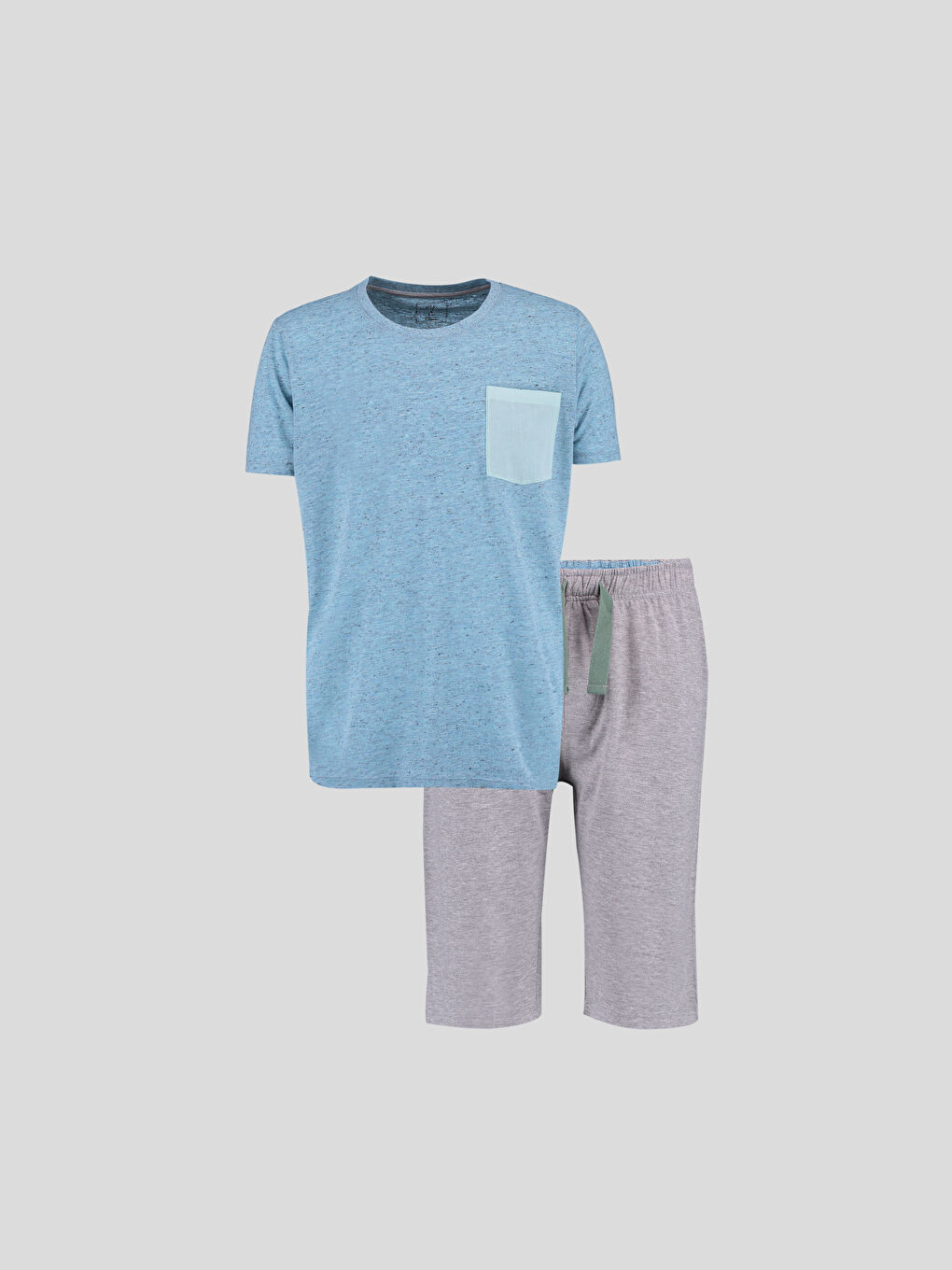 Siyah Baskılı Pijama Takım