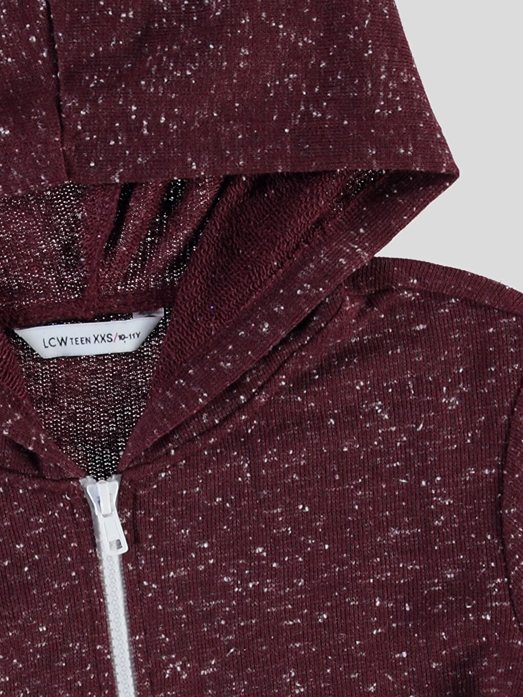 Woman BORDEAUX Zip-Up Sweatshirt-1