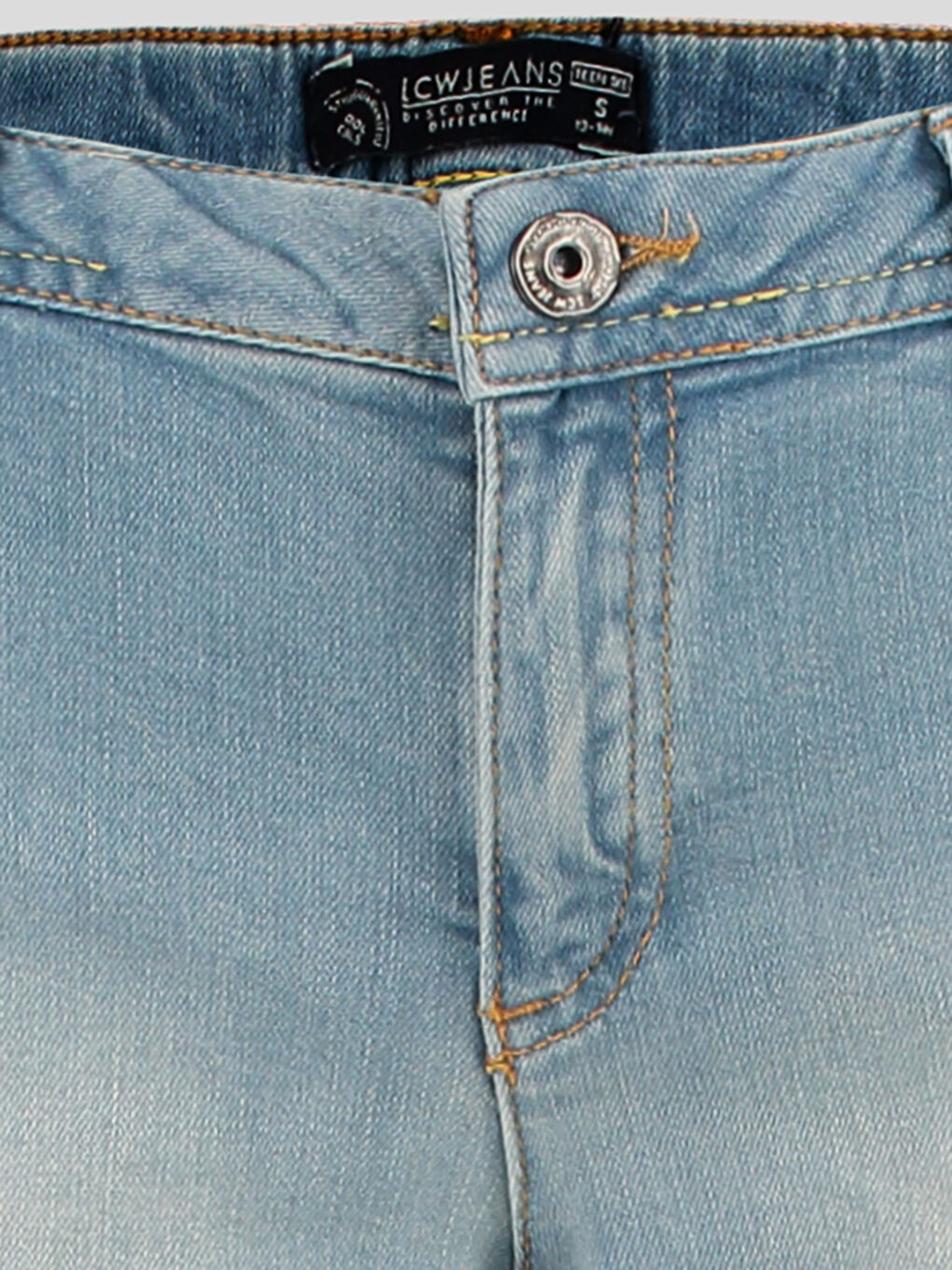 Orta İndigo Rodeo Jean Şort-2