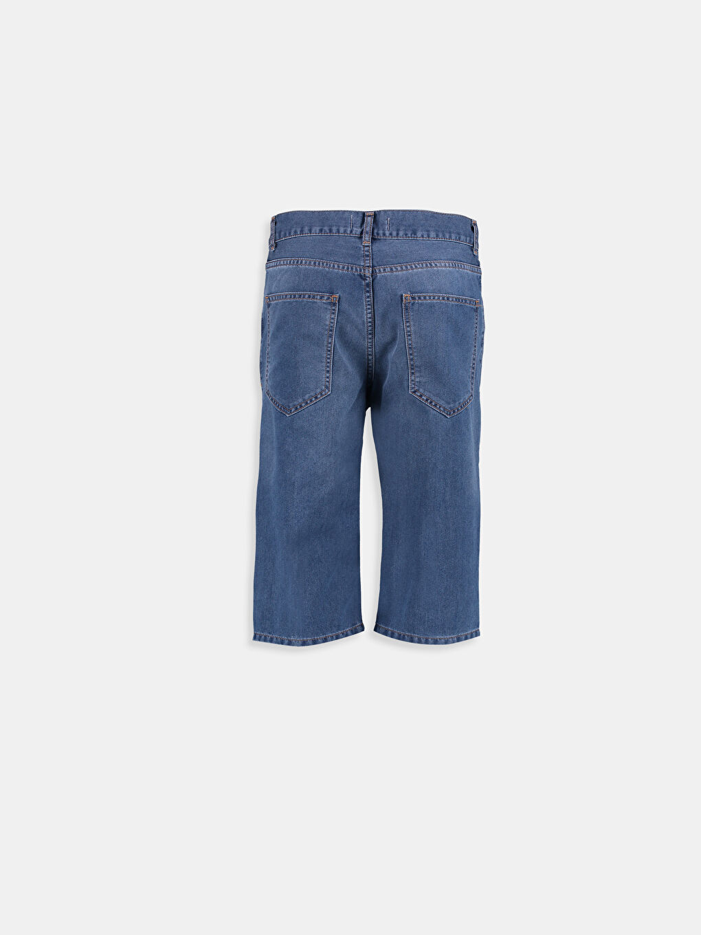 უნისექსი მუქი ლურჯი ჯინსის შორტები-1