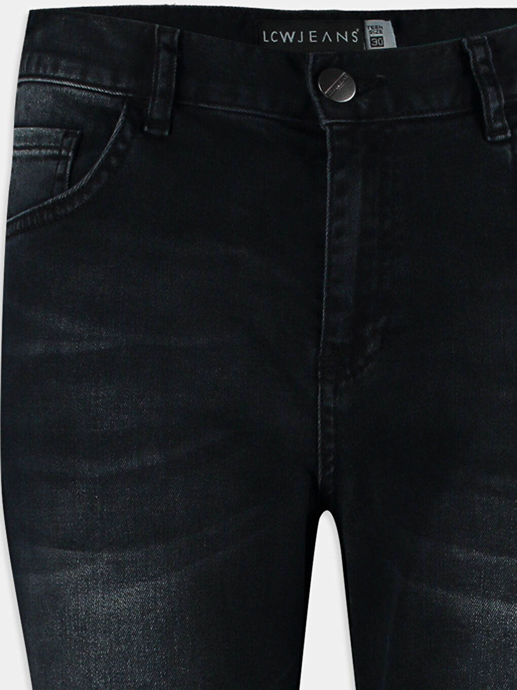 Siyah  Rodeo Jean Pantolon-2