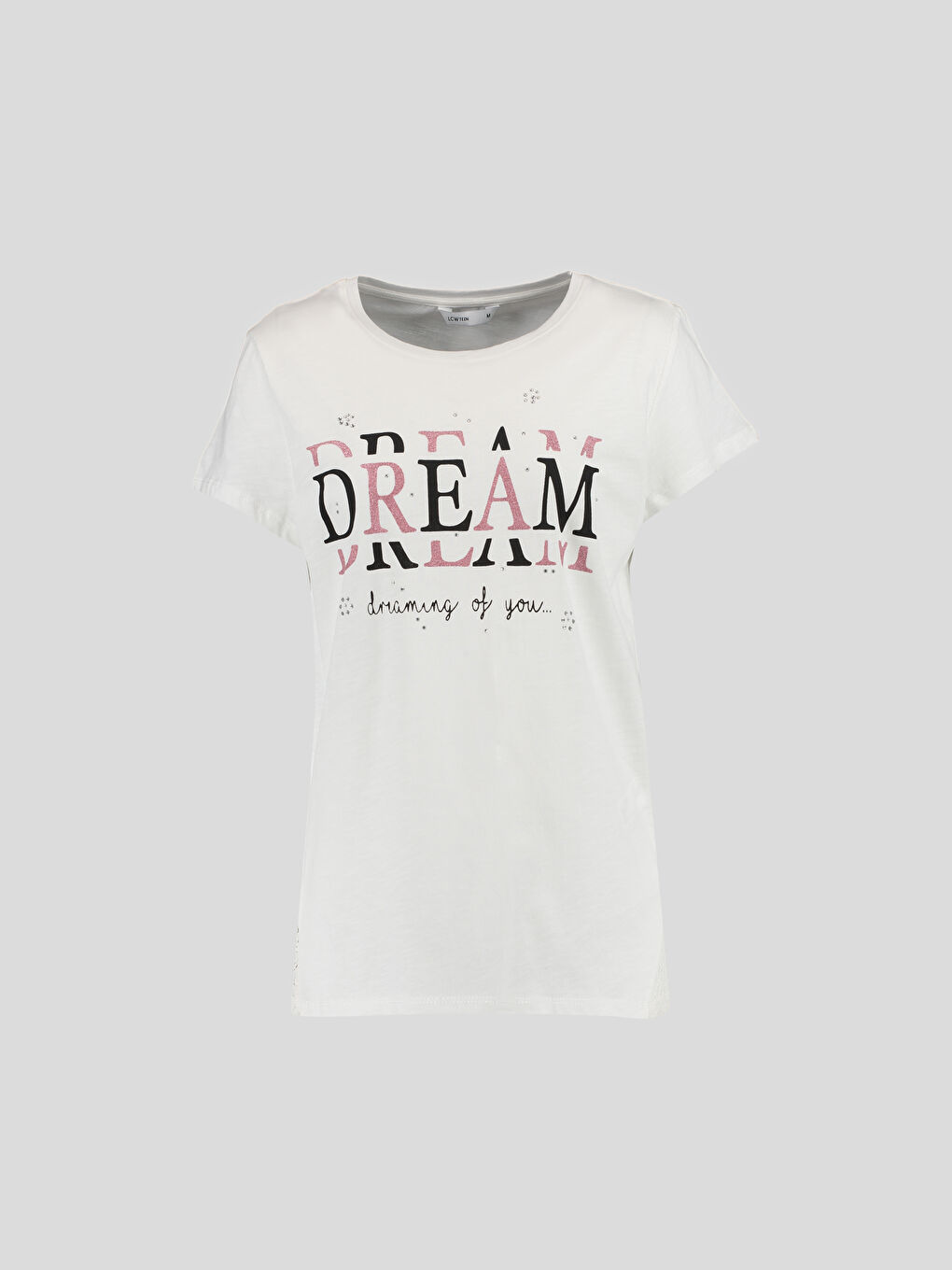 LCW Vision Woman ECRU T-Shirt -6YB698Z6-16K