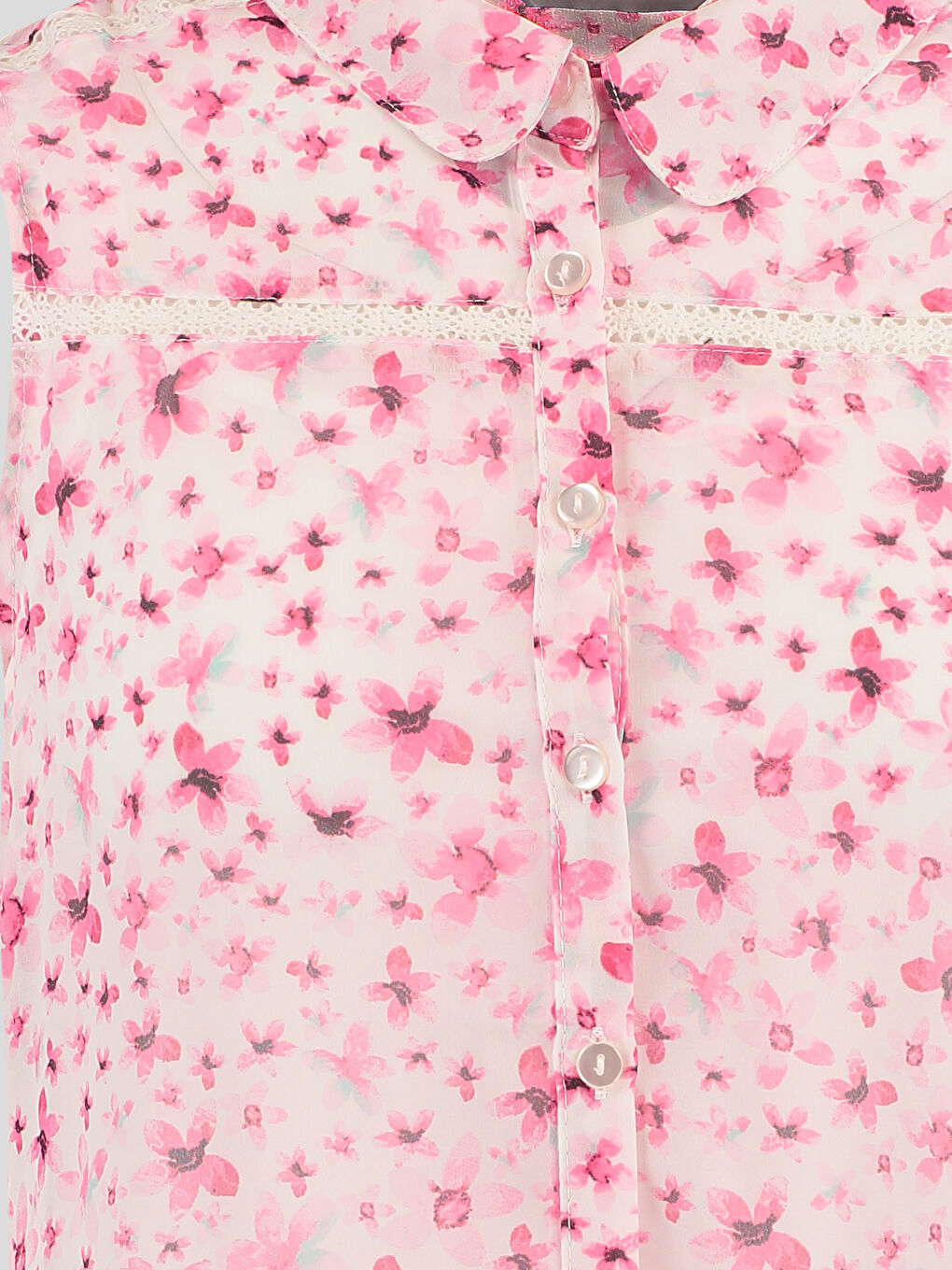 Ekru Baskılı Gömlek-1