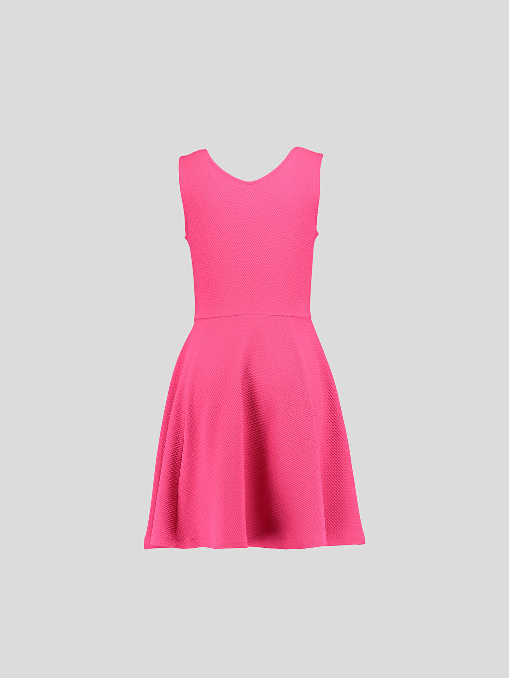 Fuşya Canlı Coral Elbise-1