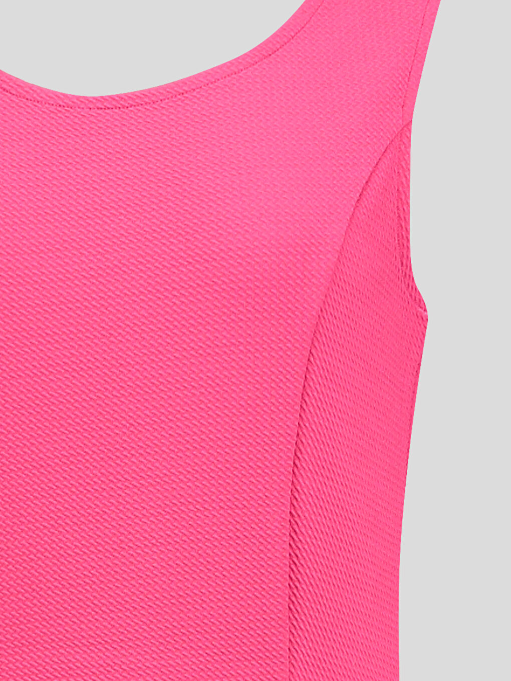 Fuşya Canlı Coral Elbise-2