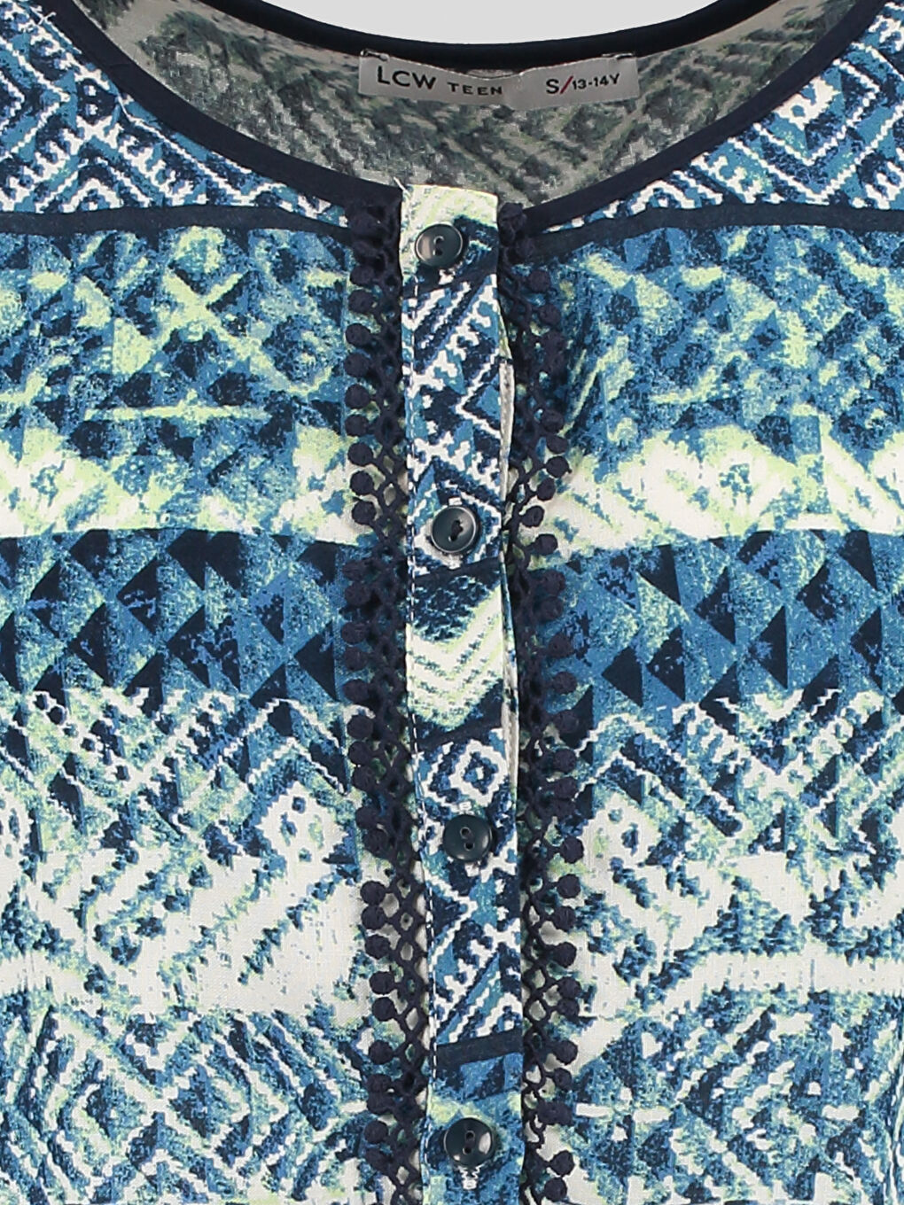 Mavi Baskılı Tulum-2