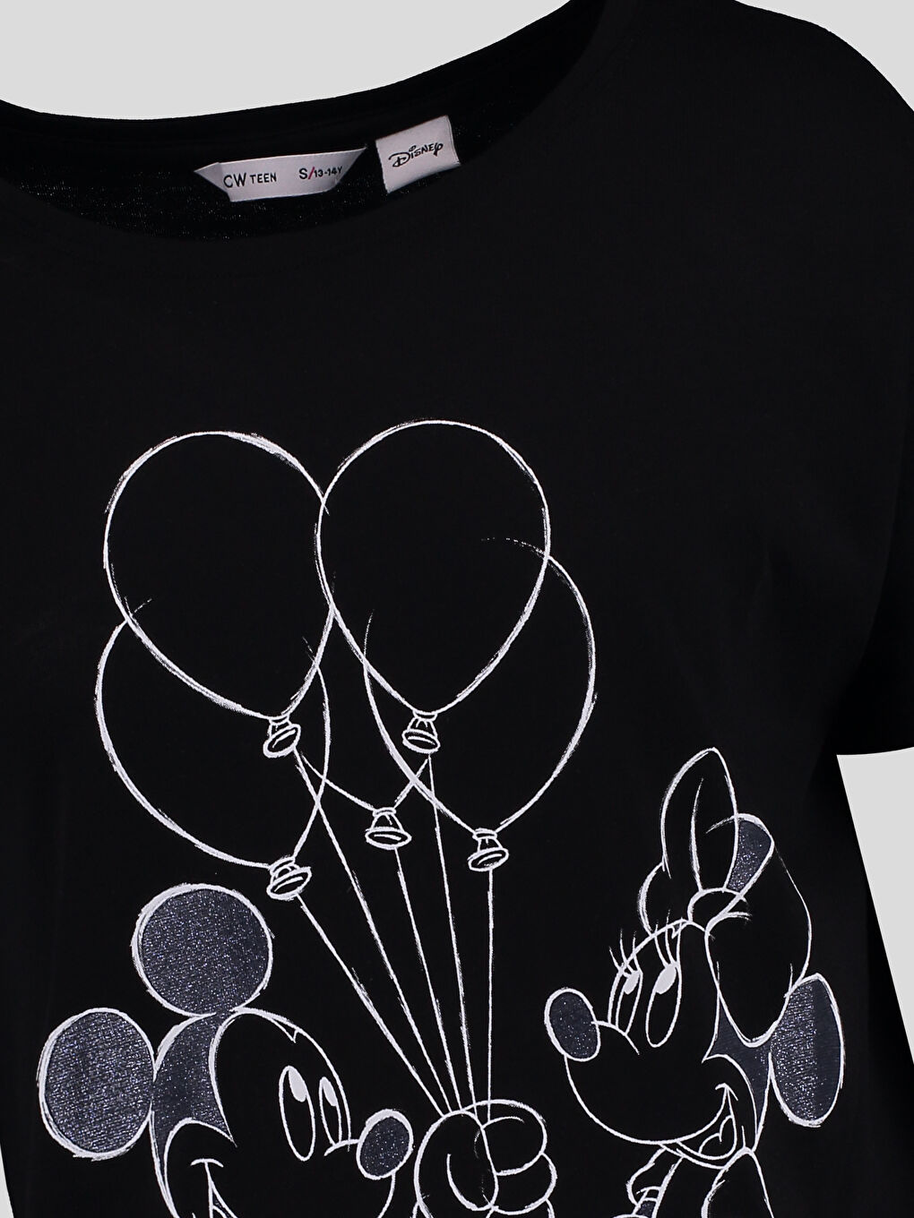 LCW Vision Woman BLACK T-Shirt -6YE171Z6-G99