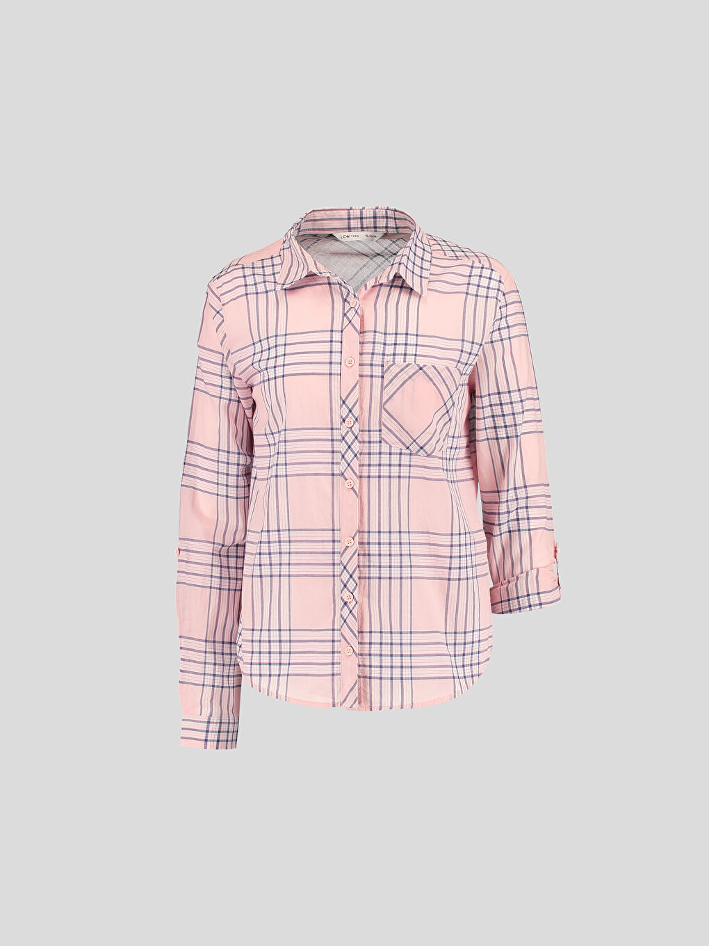 Siyah-Açık Kırmızı-Beyaz Gömlek