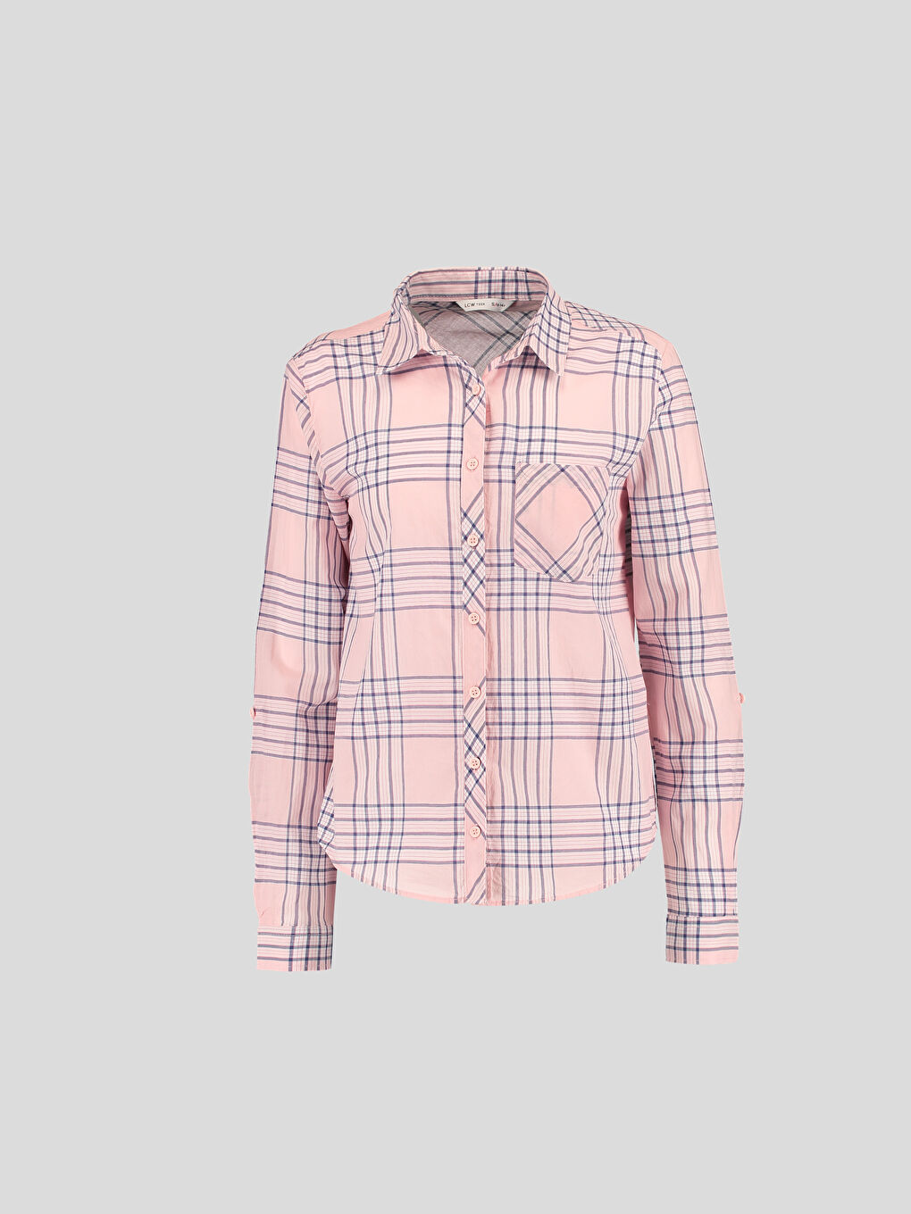 Siyah-Açık Kırmızı-Beyaz Gömlek-1