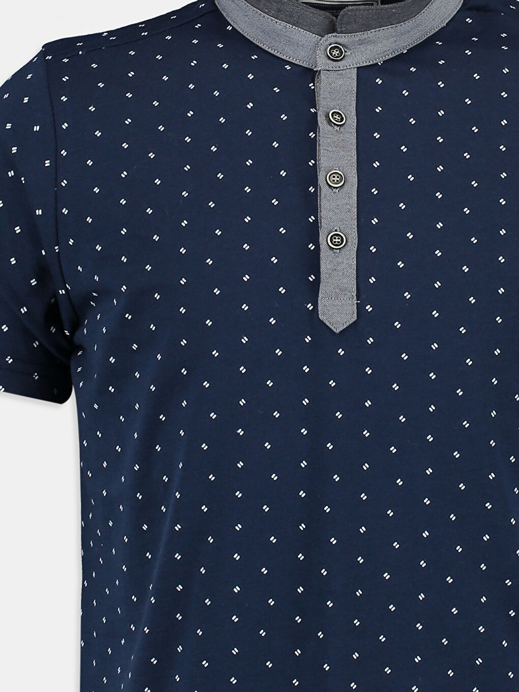 Soluk Lacivert Tişört-1