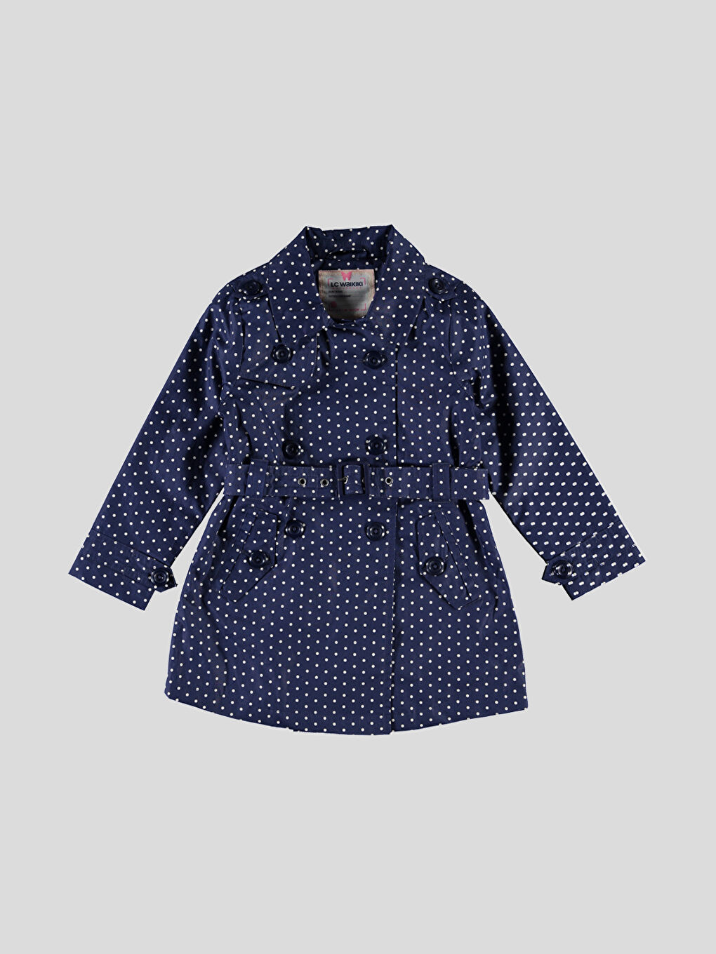 Lacivert Baskılı Mont