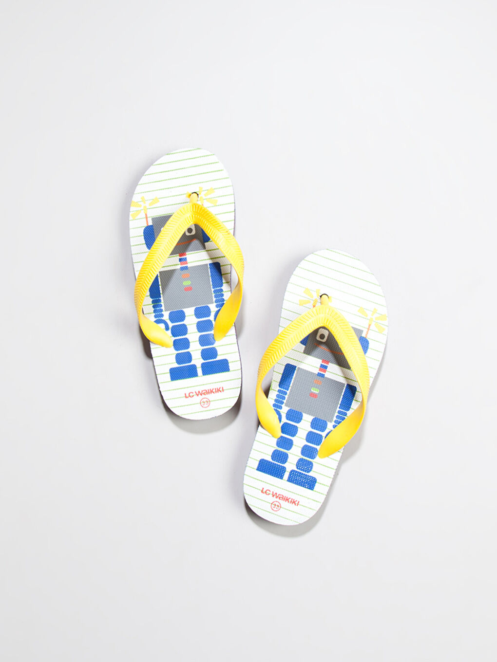 LCW STEPS Unisex YELLOW Beach Sliders -6Y0975Z4-1ZJ