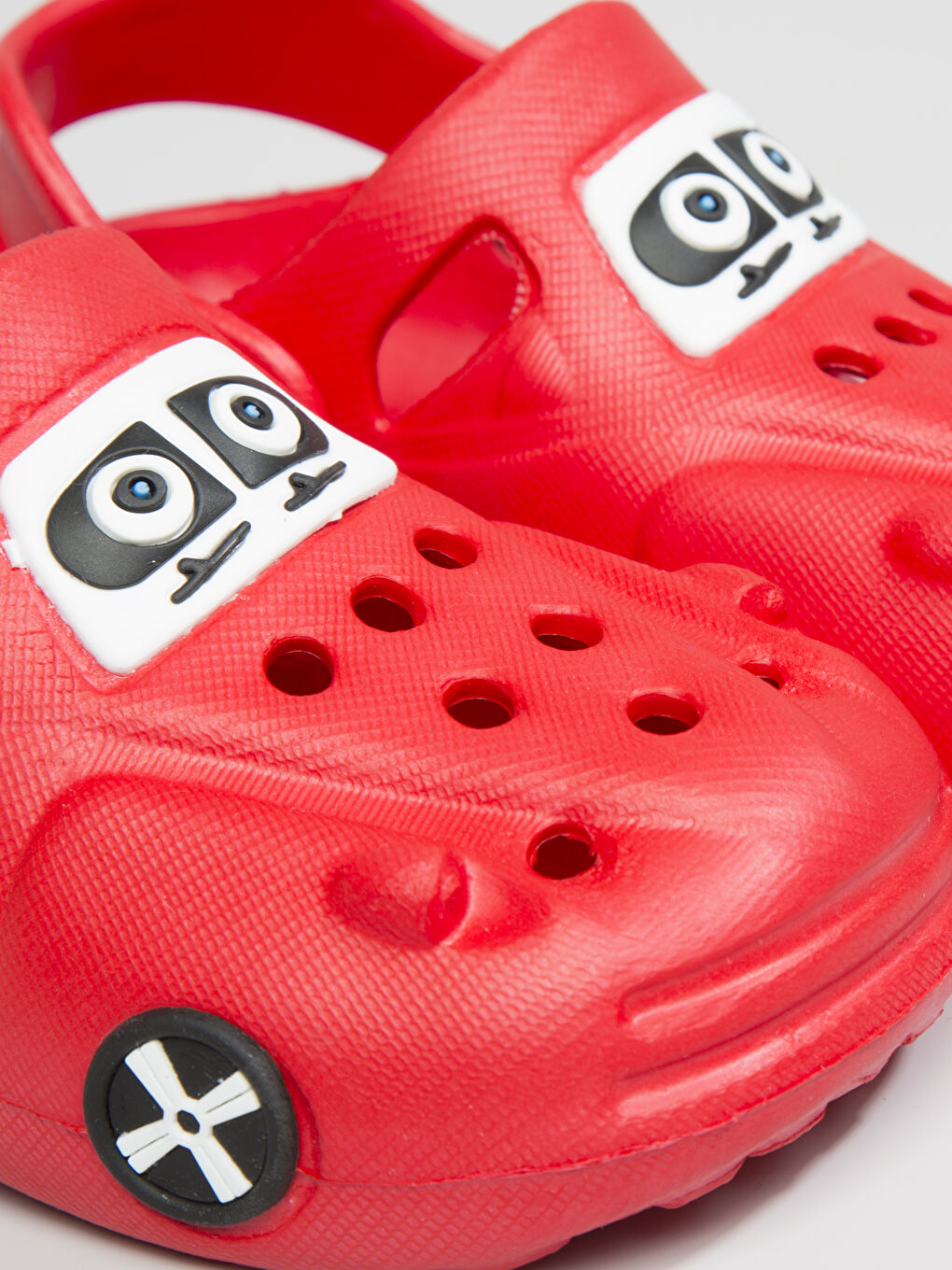 Унисекс Красный Шлепанцы-3