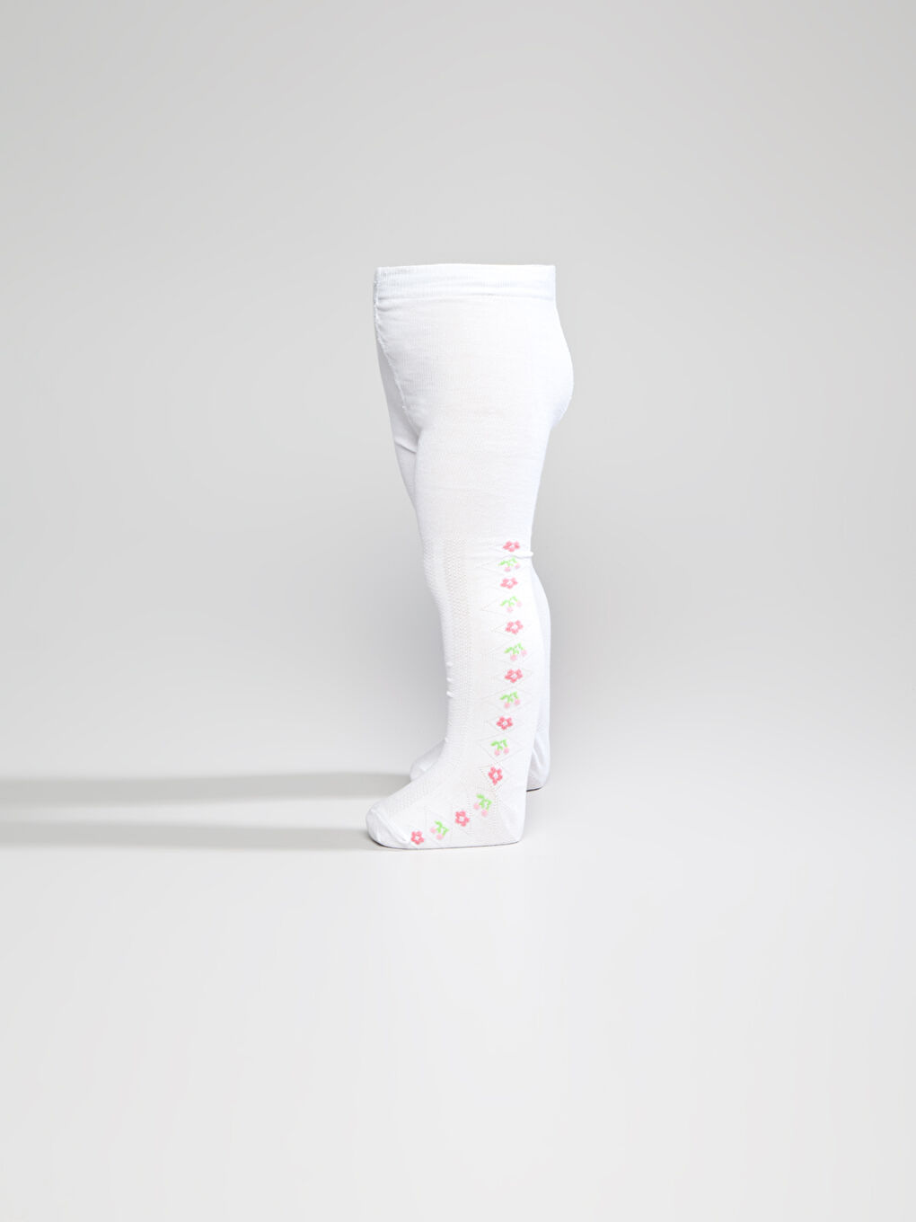 Ekru Külotlu Çorap-2