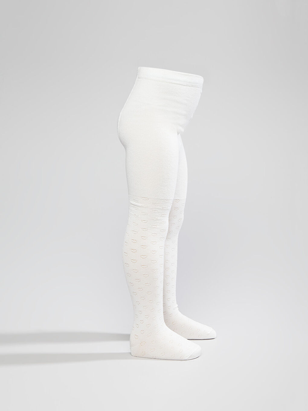 Ekru Külotlu Çorap-1
