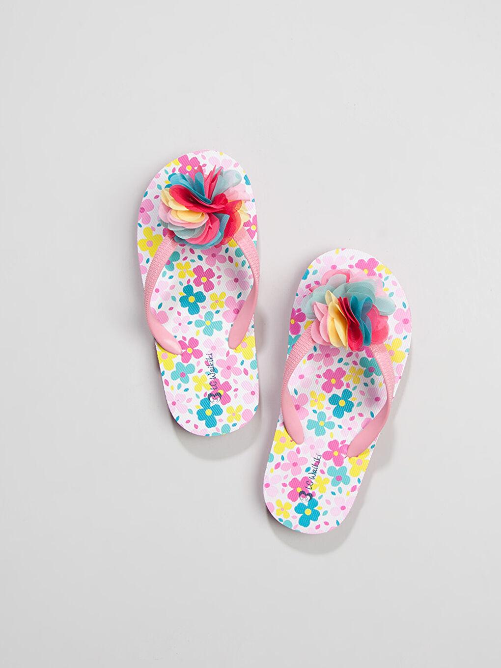 Beyaz Baskılı Sabo Terlik-1