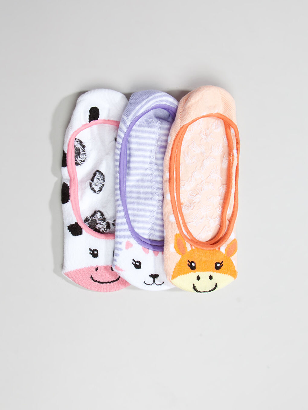 Karışık Renk İpliği Boyalı Babet Çorap-1