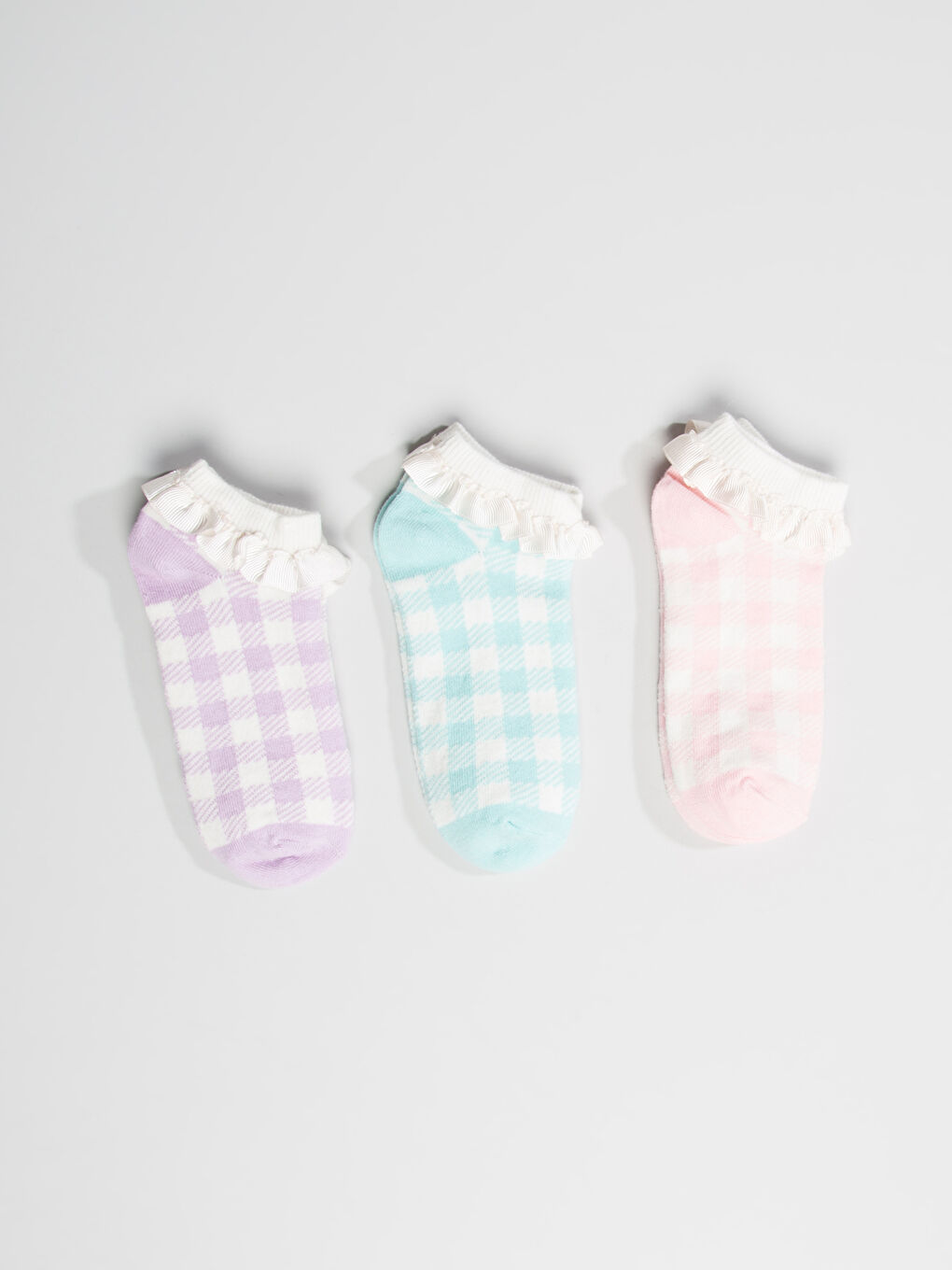 Karışık Renk İpliği Boyalı Patik Çorap