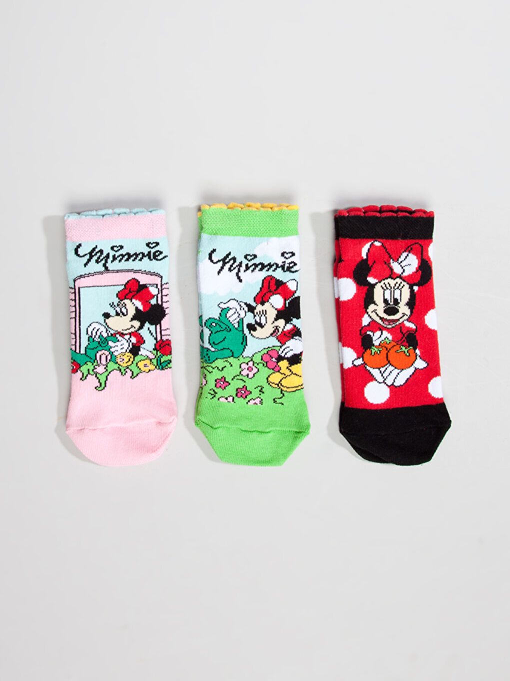 Karışık Renk İpliği Boyalı Patik Çorap