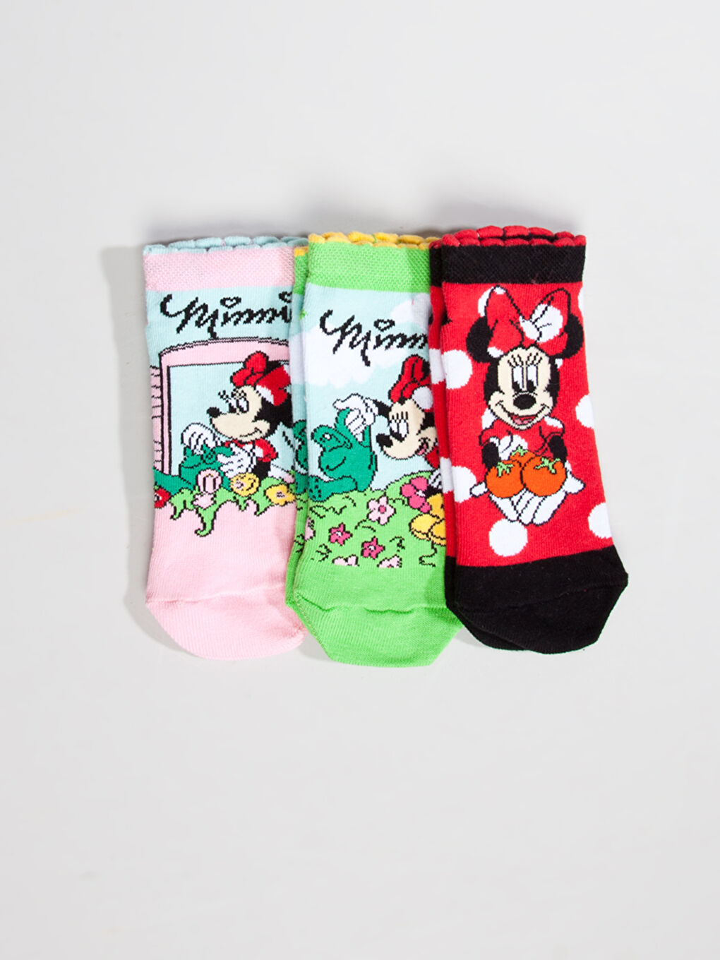 Karışık Renk İpliği Boyalı Patik Çorap-1