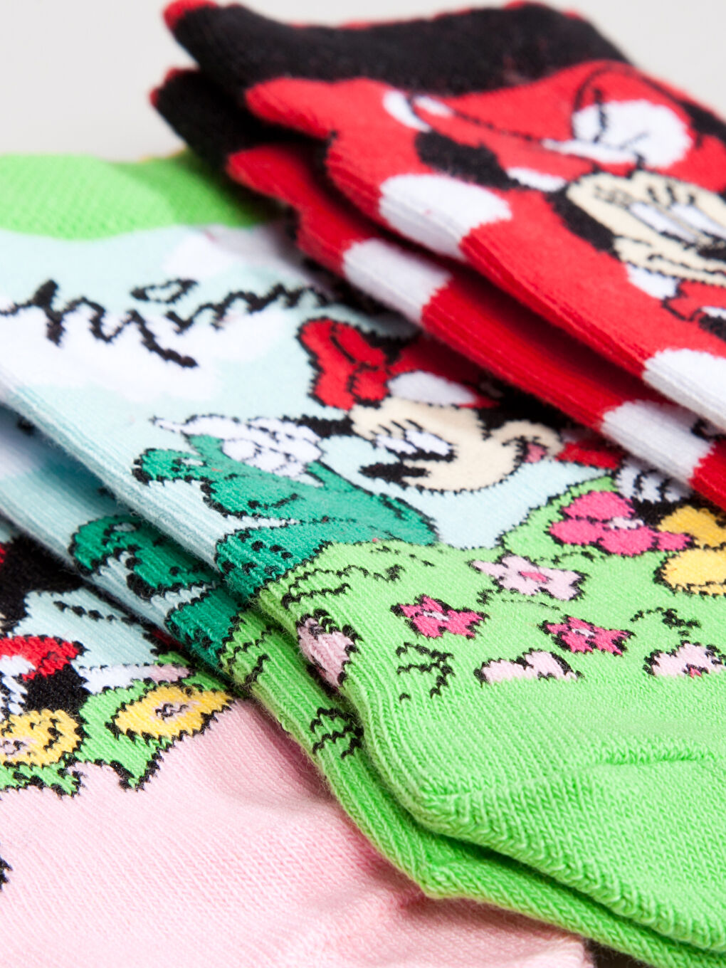 Karışık Renk İpliği Boyalı Patik Çorap-2