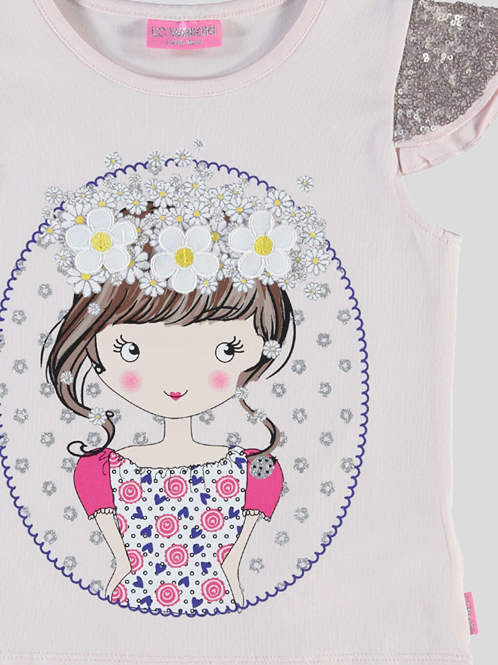 Toz Pembe Tişört-1