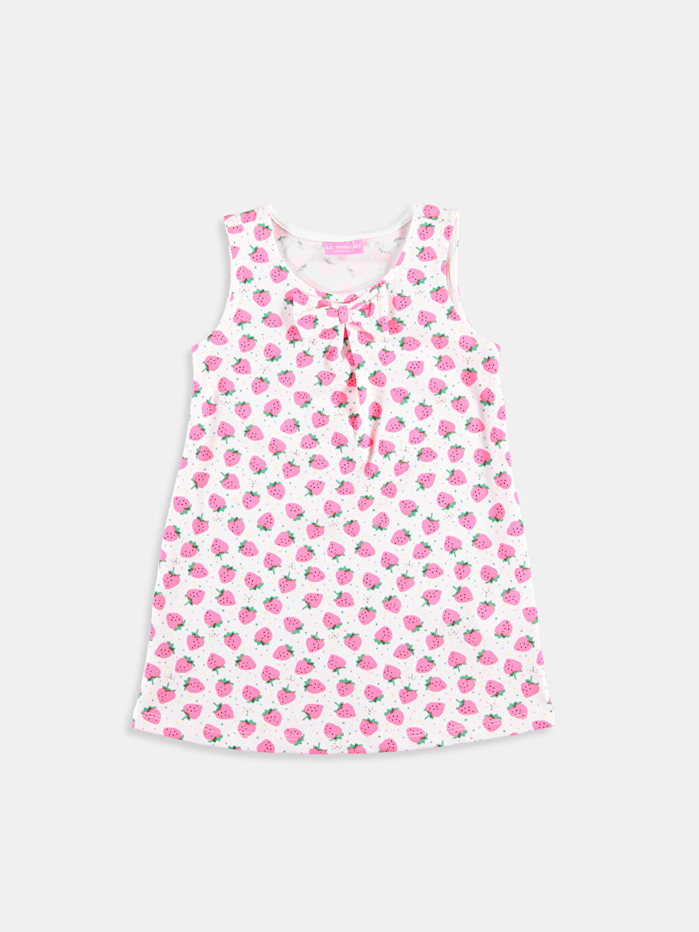 Beyaz Baskılı Elbise