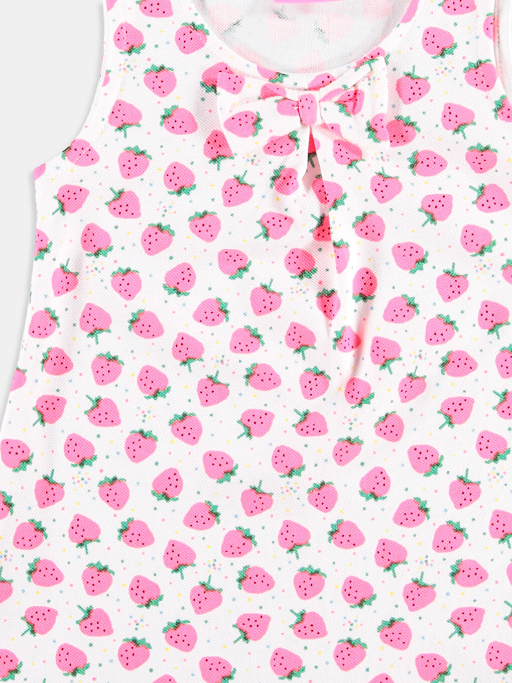 Beyaz Baskılı Elbise-2