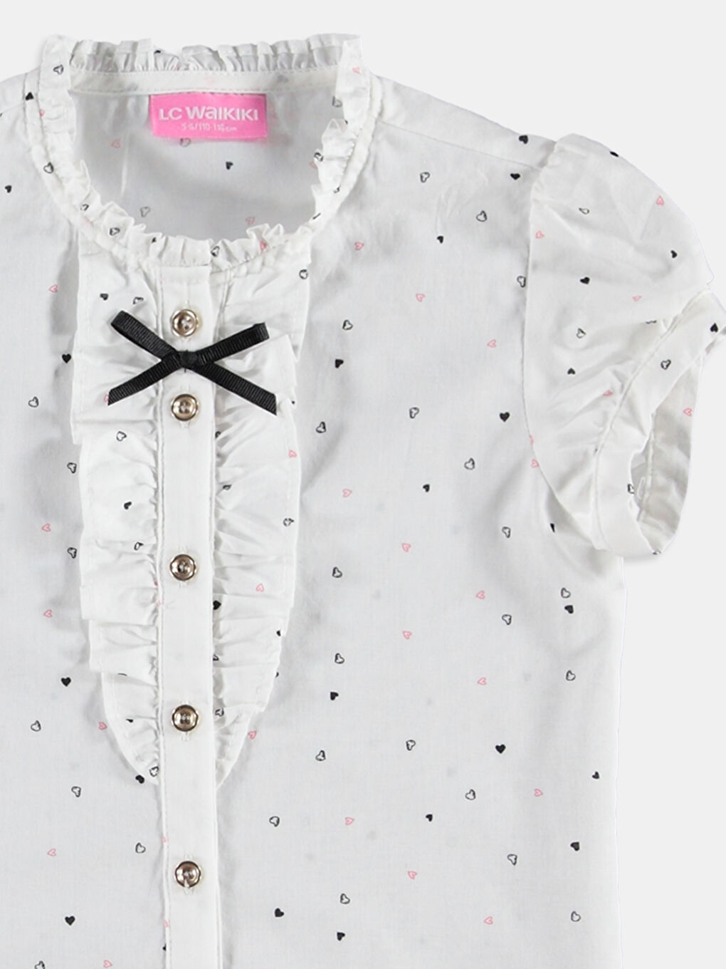 Ekru Baskılı Gömlek-1