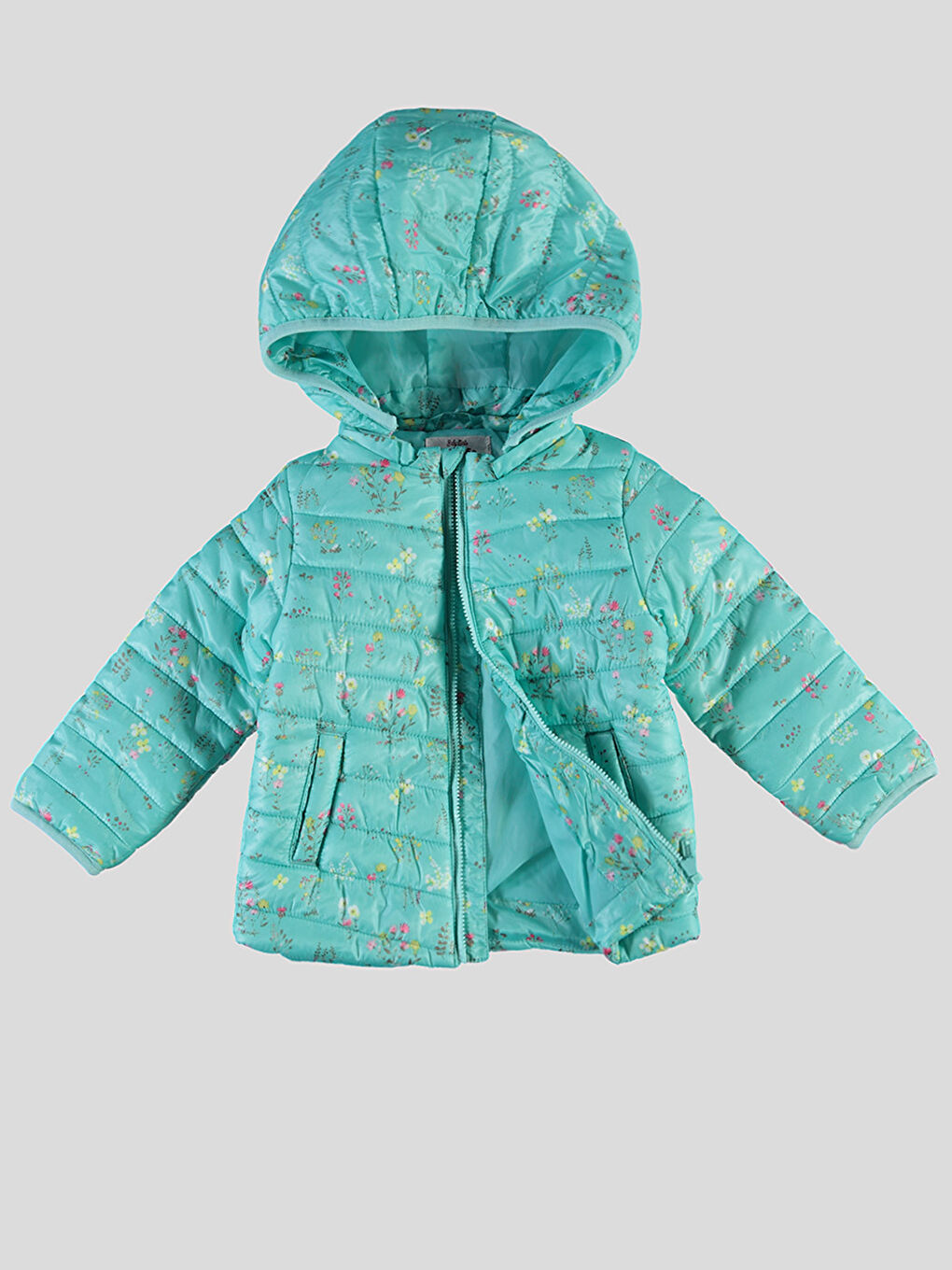 Baby-Mädchen BLAU Mantel-1