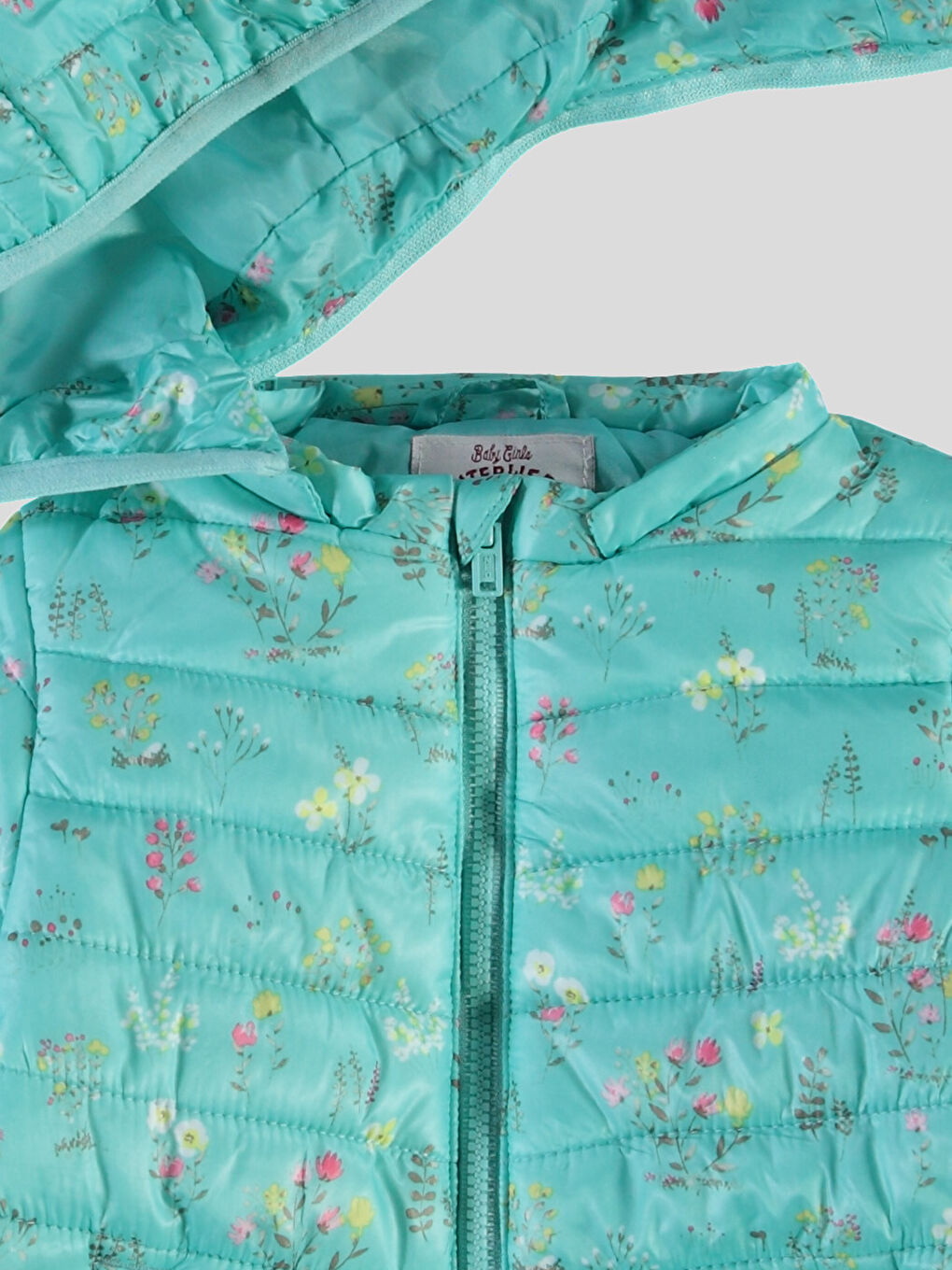 Baby-Mädchen BLAU Mantel-3