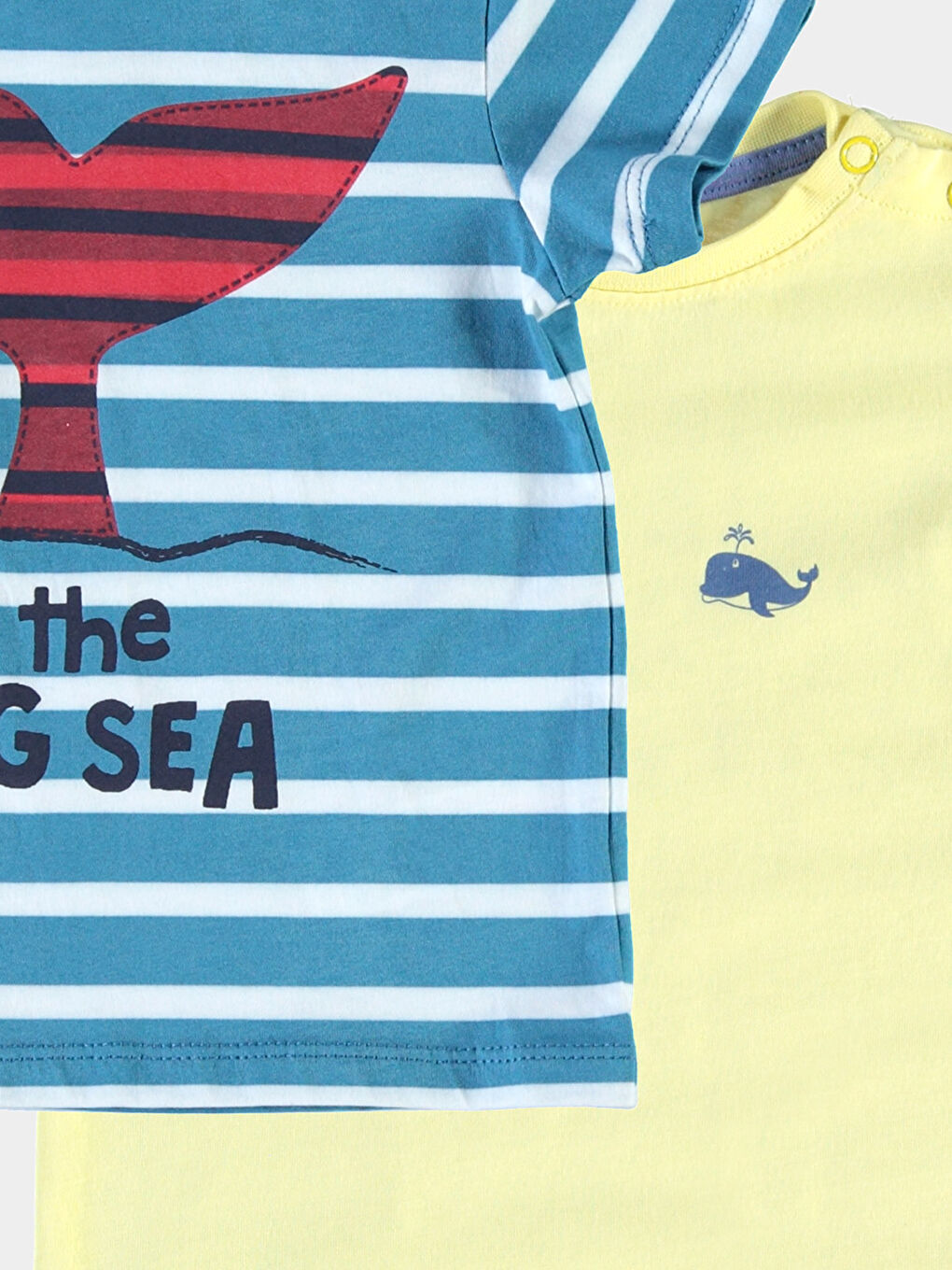 K.Mavi Çizgili Tişört-1