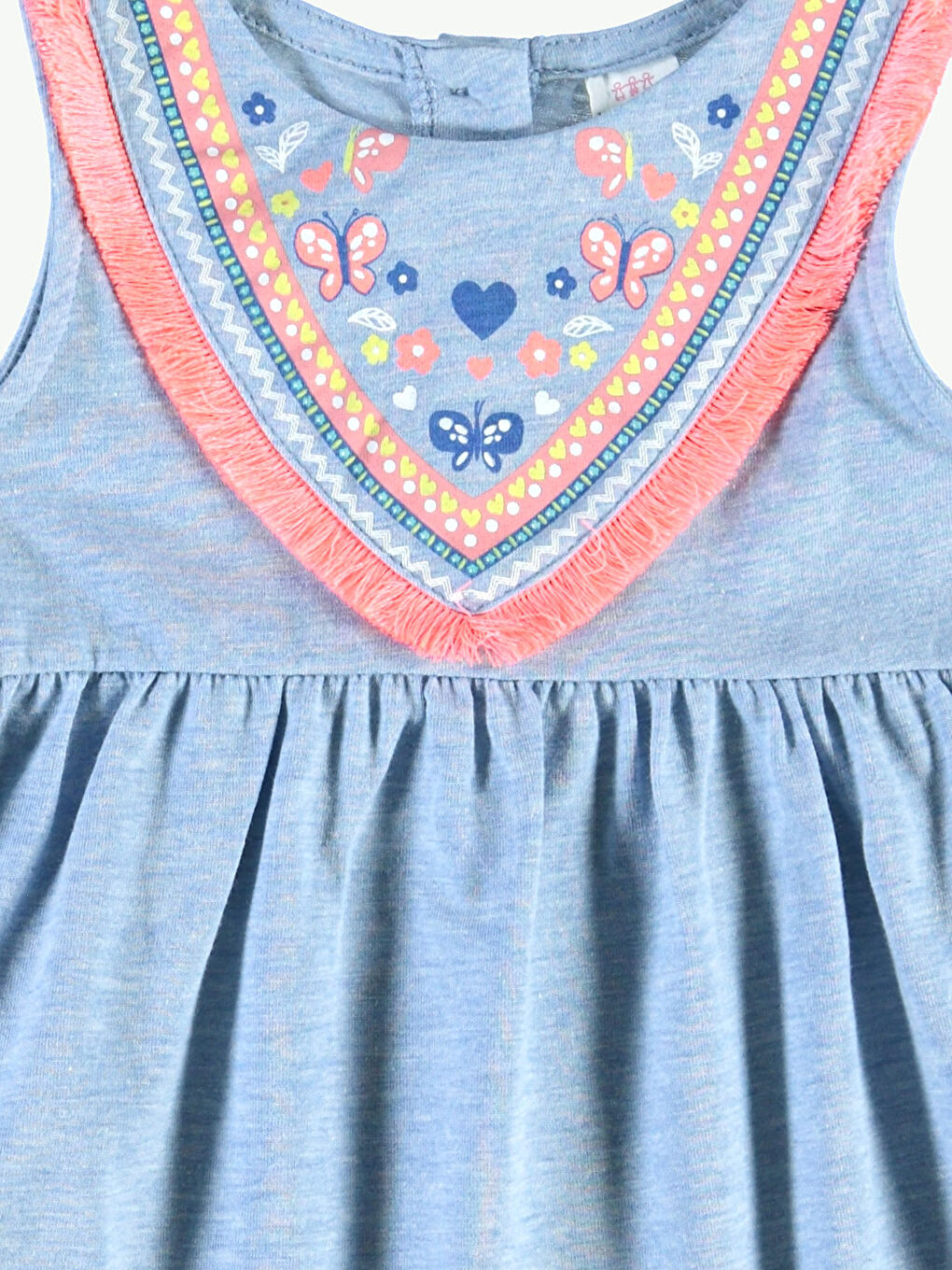 Mavi Melanj Elbise-2