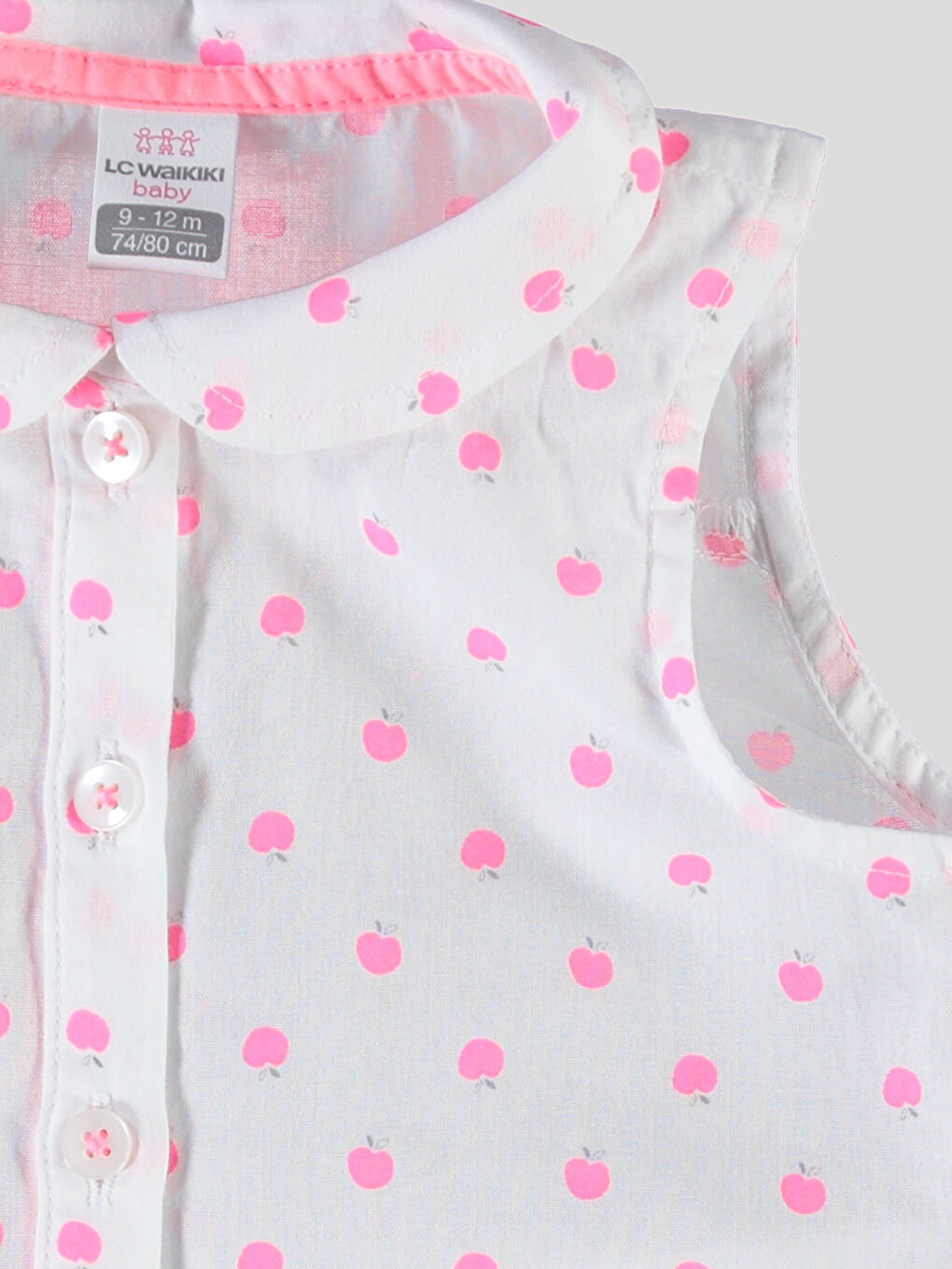 Beyaz Baskılı Bluz-1