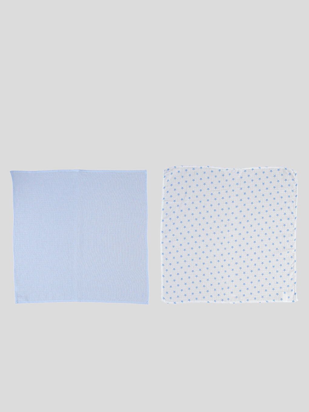 شال موسلين أزرق فاتح للجنسين