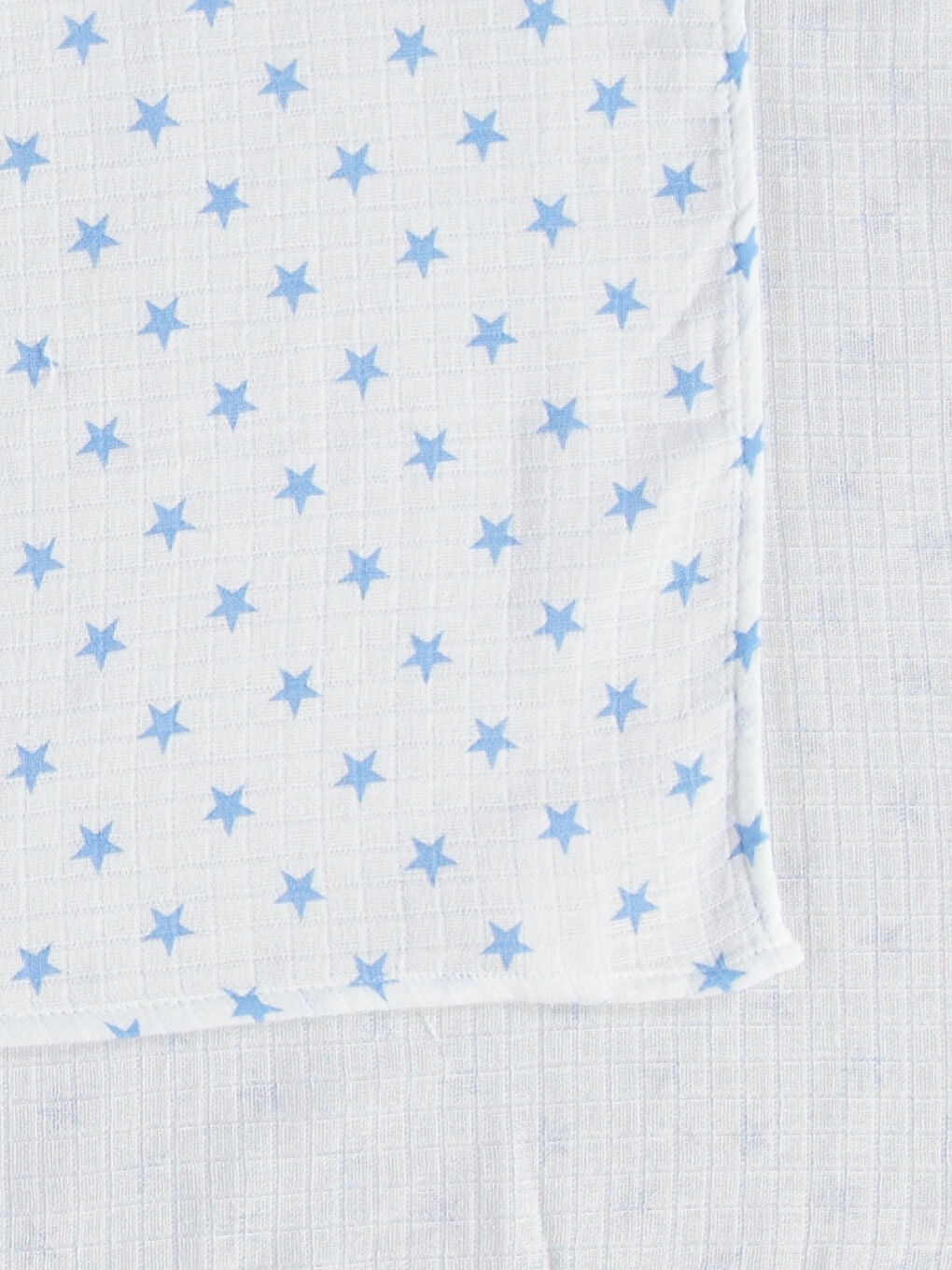 شال موسلين أزرق فاتح للجنسين-2