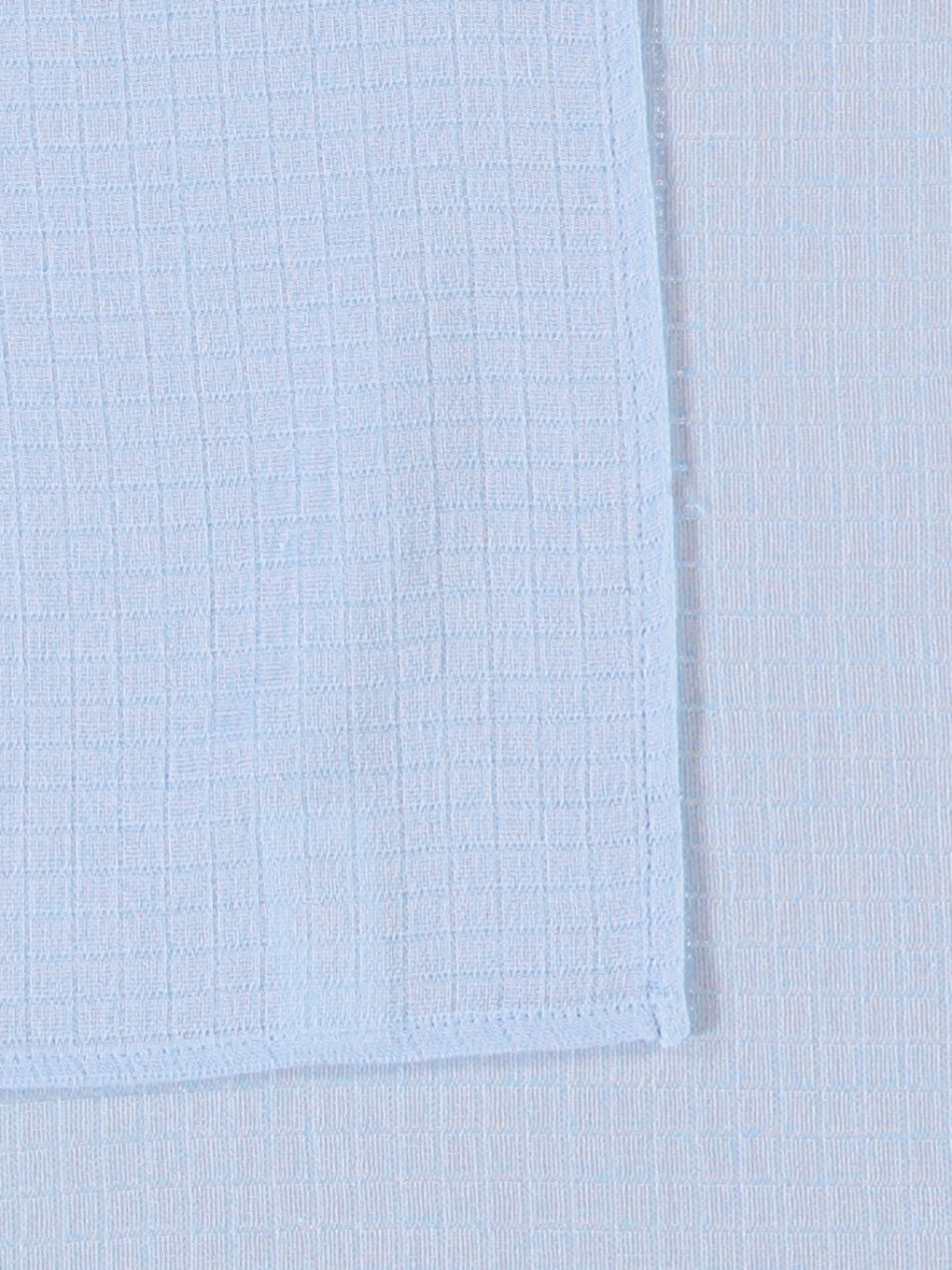 شال موسلين أزرق فاتح للجنسين-3