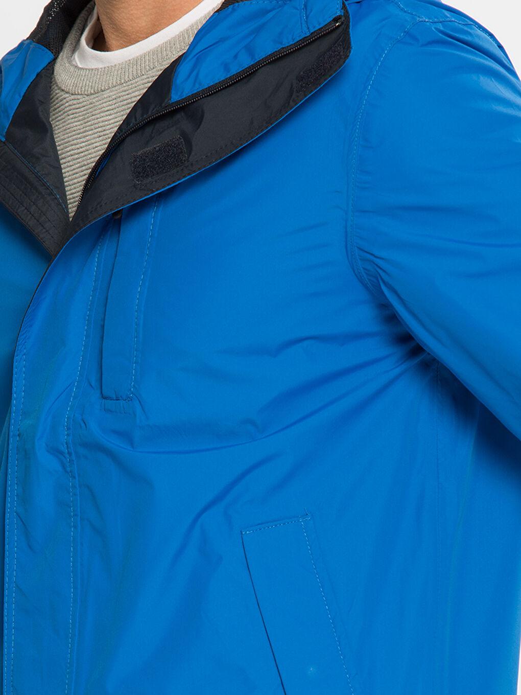 Saks Mavi Şişme Mont-4