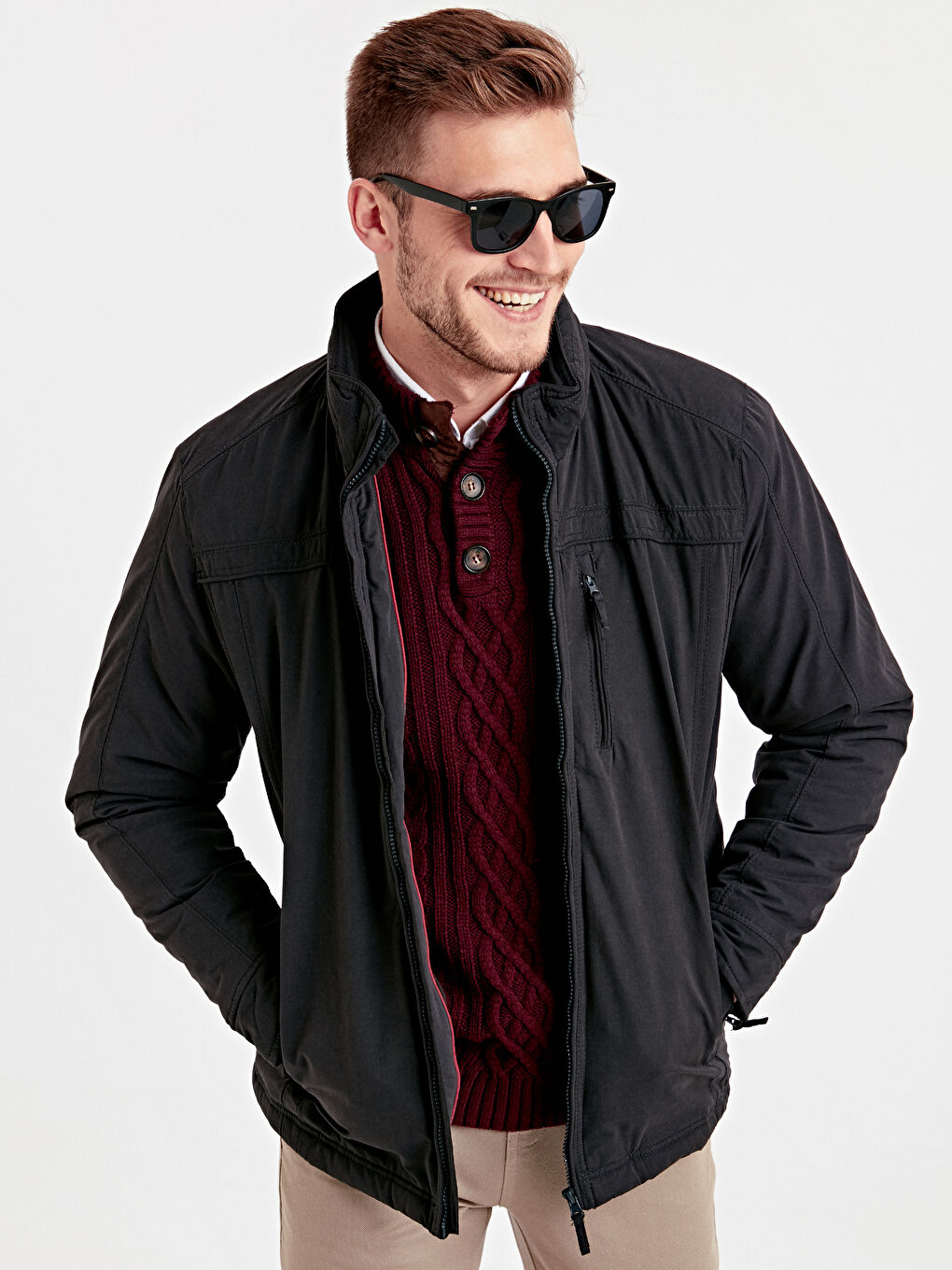 Lacivert Şişme Mont